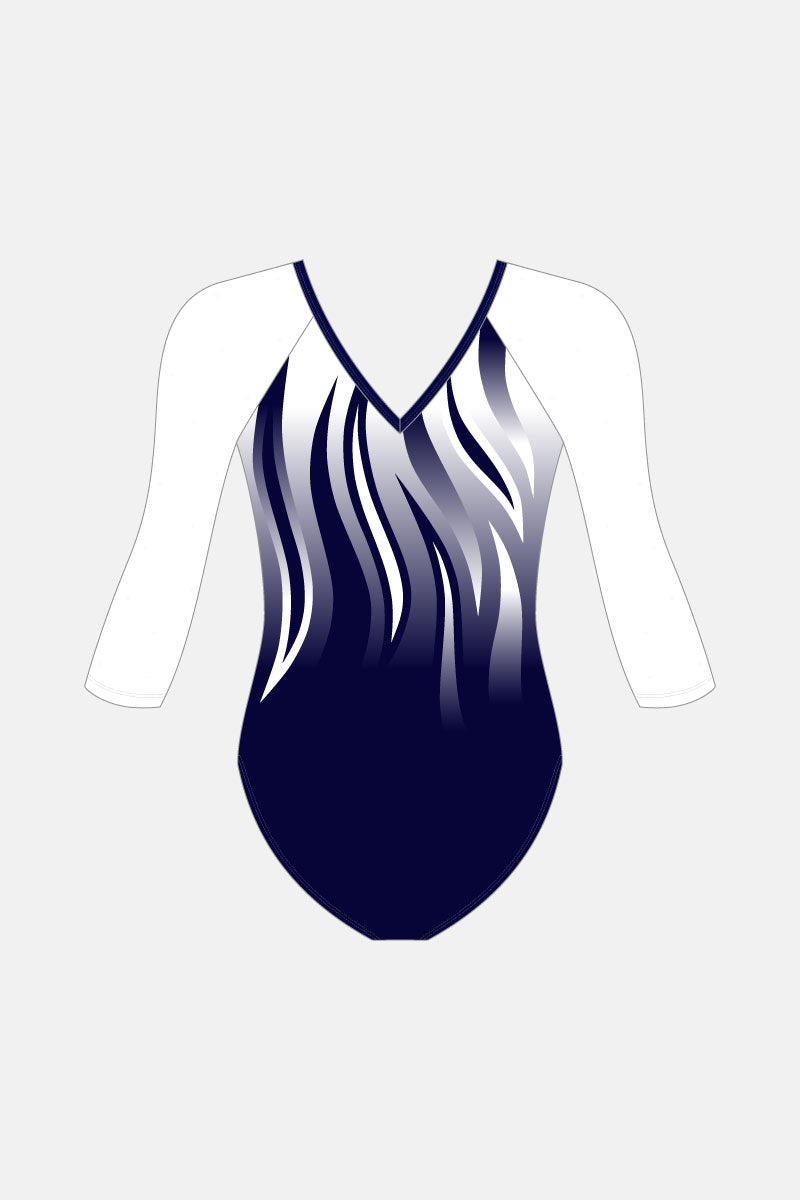 Navy Keeva 3/4 Sleeve Leotard