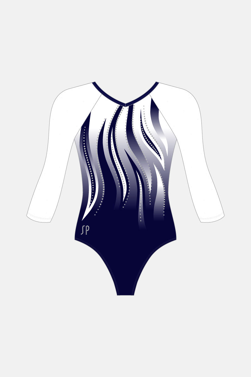 Navy Keeva 3/4 Sleeve Leotard
