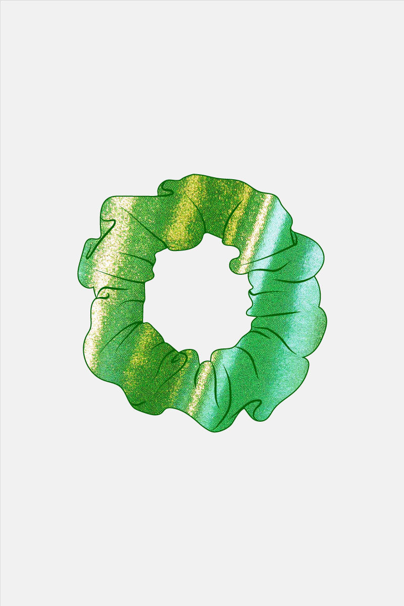 Lime Green Mystique Scrunchie