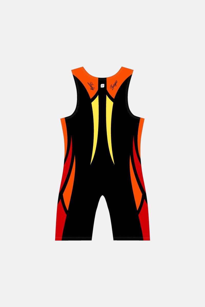Womens Carbon Flame Longer Leg Liftersuit