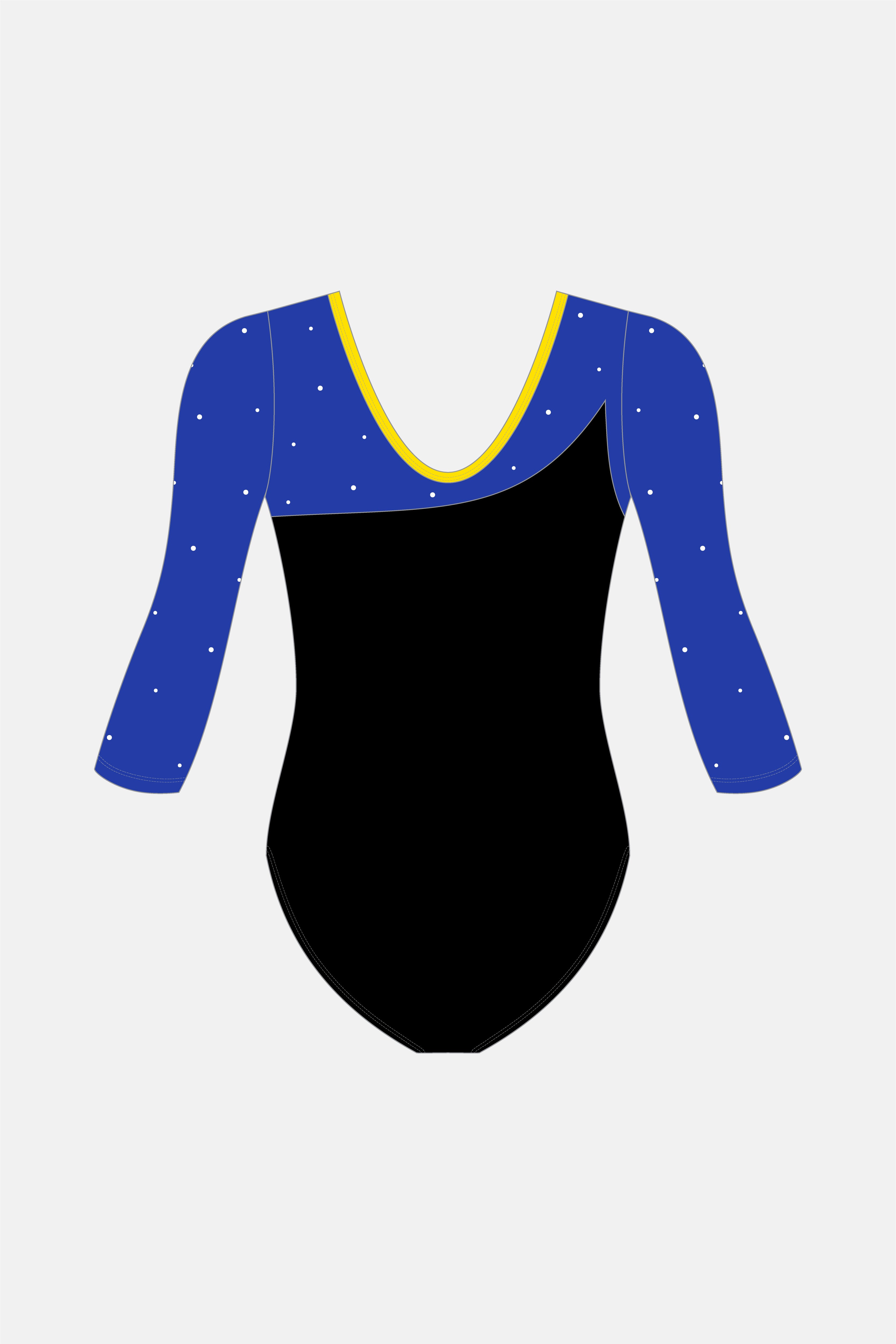 Girls Wag 3/4 Sleeve Leotard