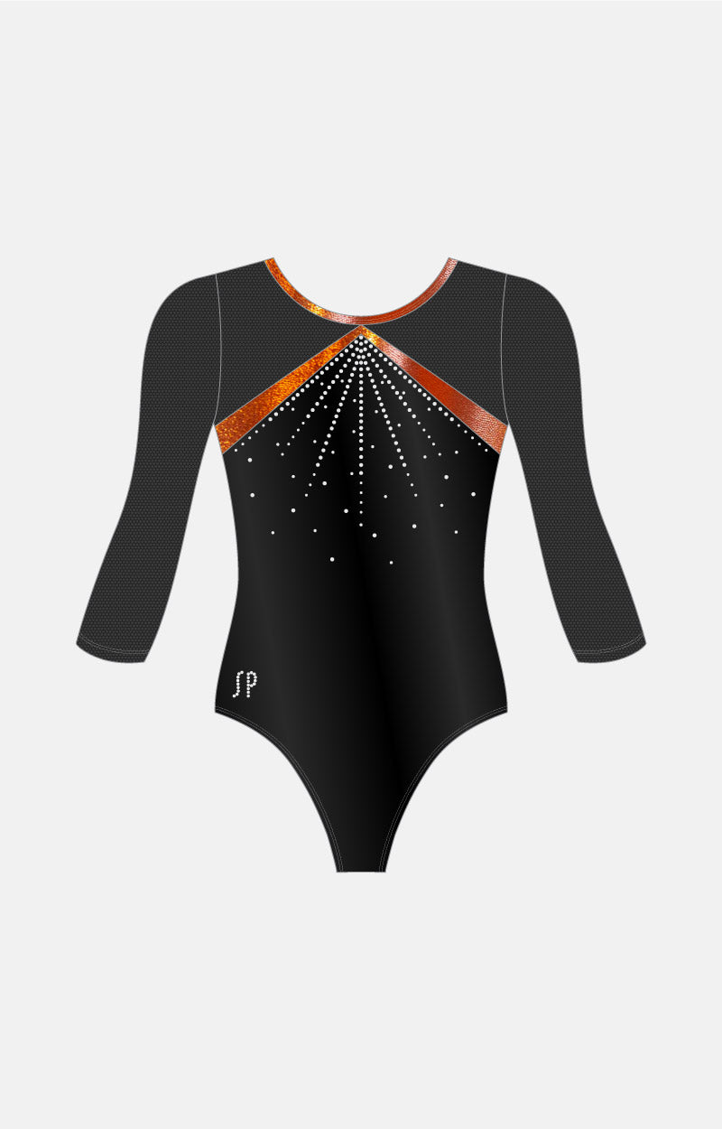 Lucelia 3/4 Slv Comp Leotard