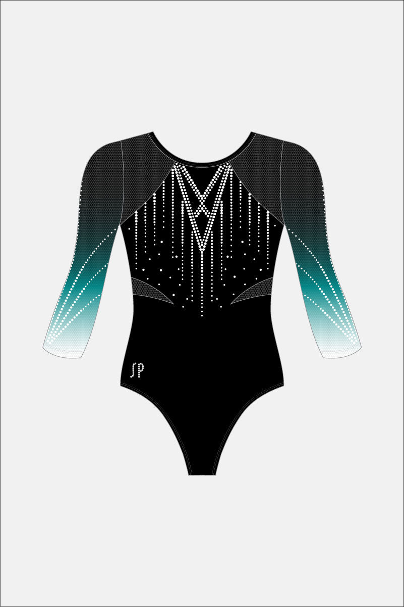 Black Snr 3/4 Leotard