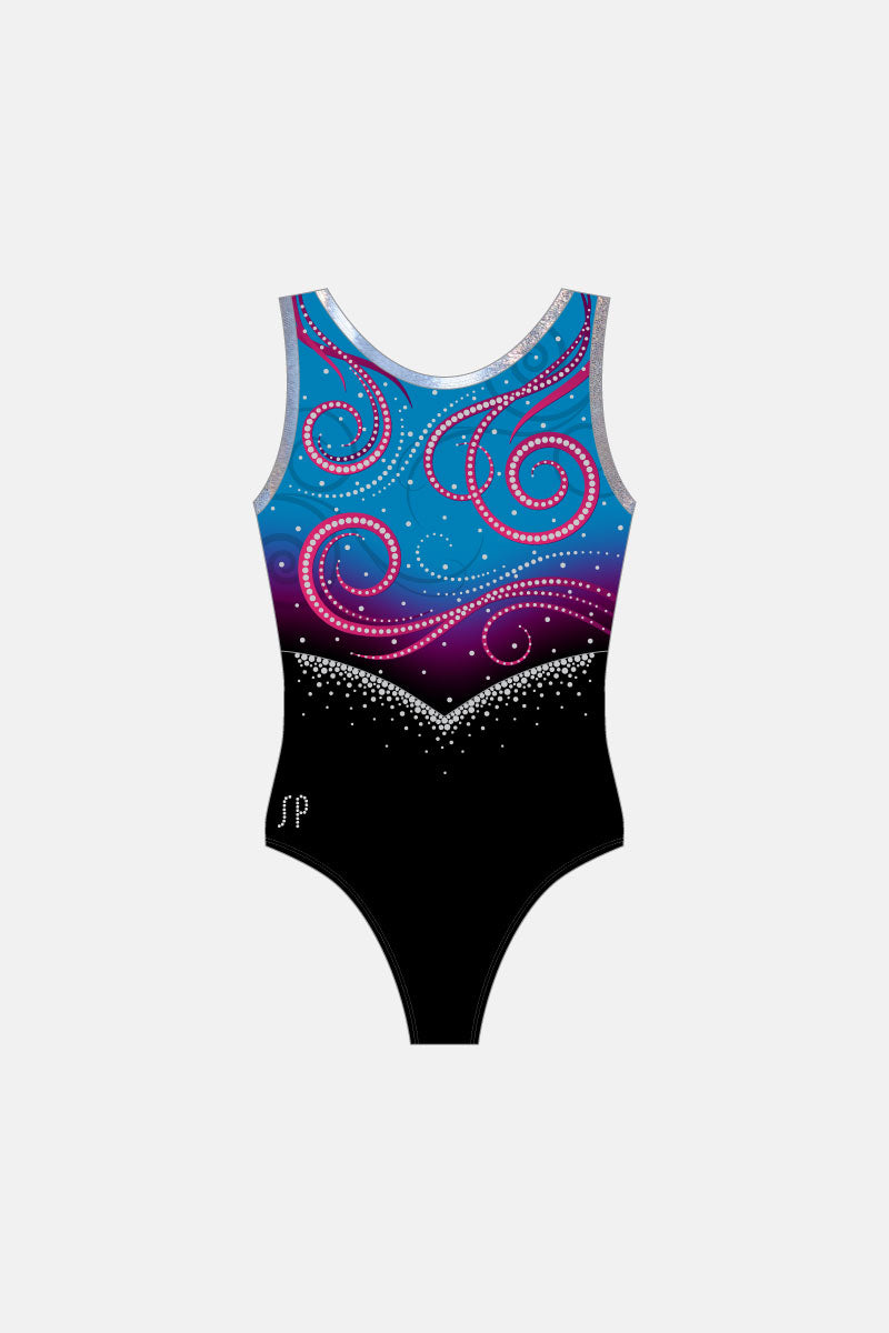 Girls Swirls LSL Leotard