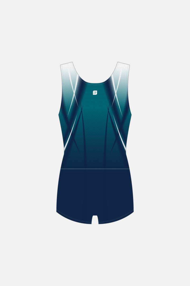 Boys Comp Boyleg Leotard - with mesh