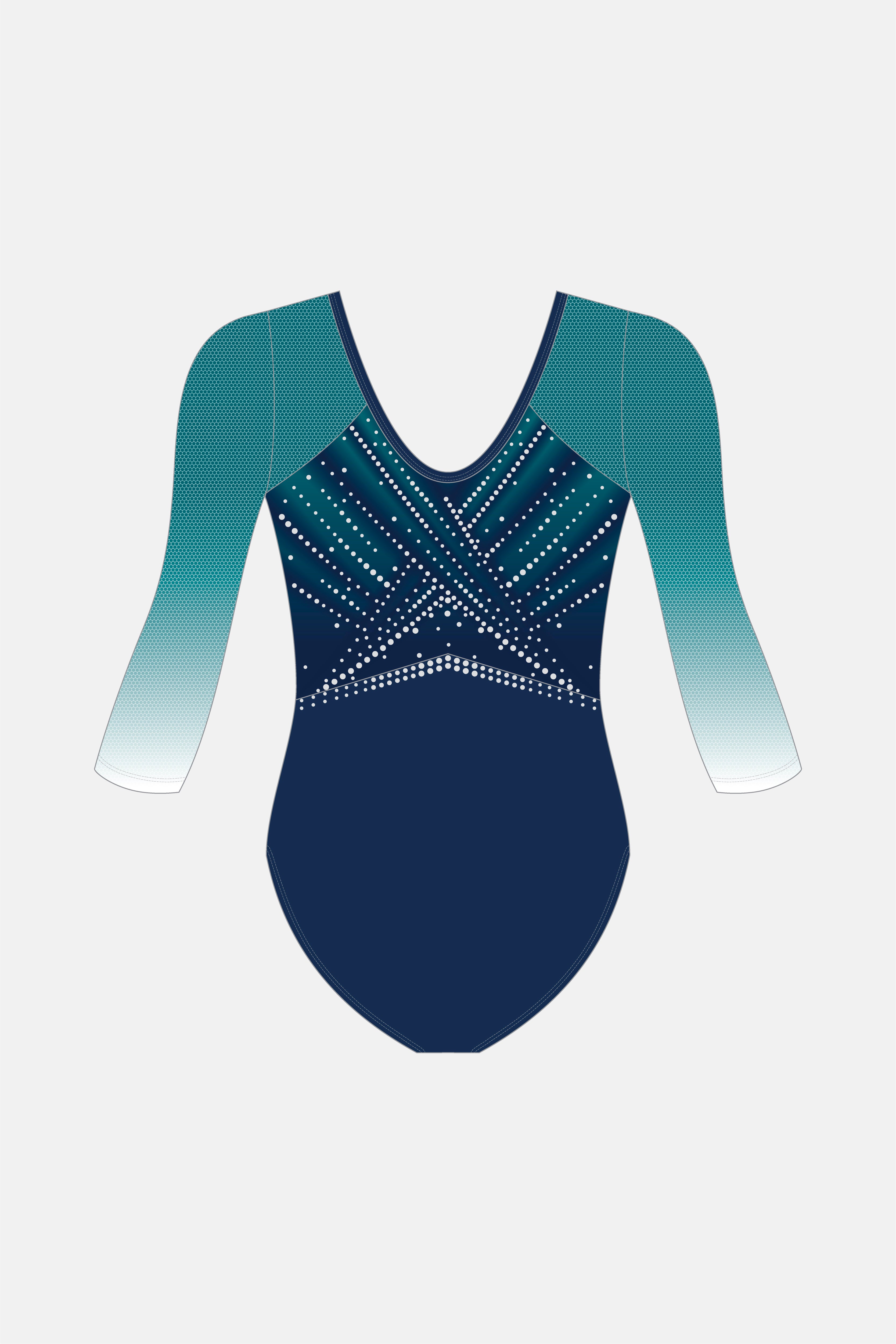 Lagoon Emeraldine 3/4 Sleeve Leotard