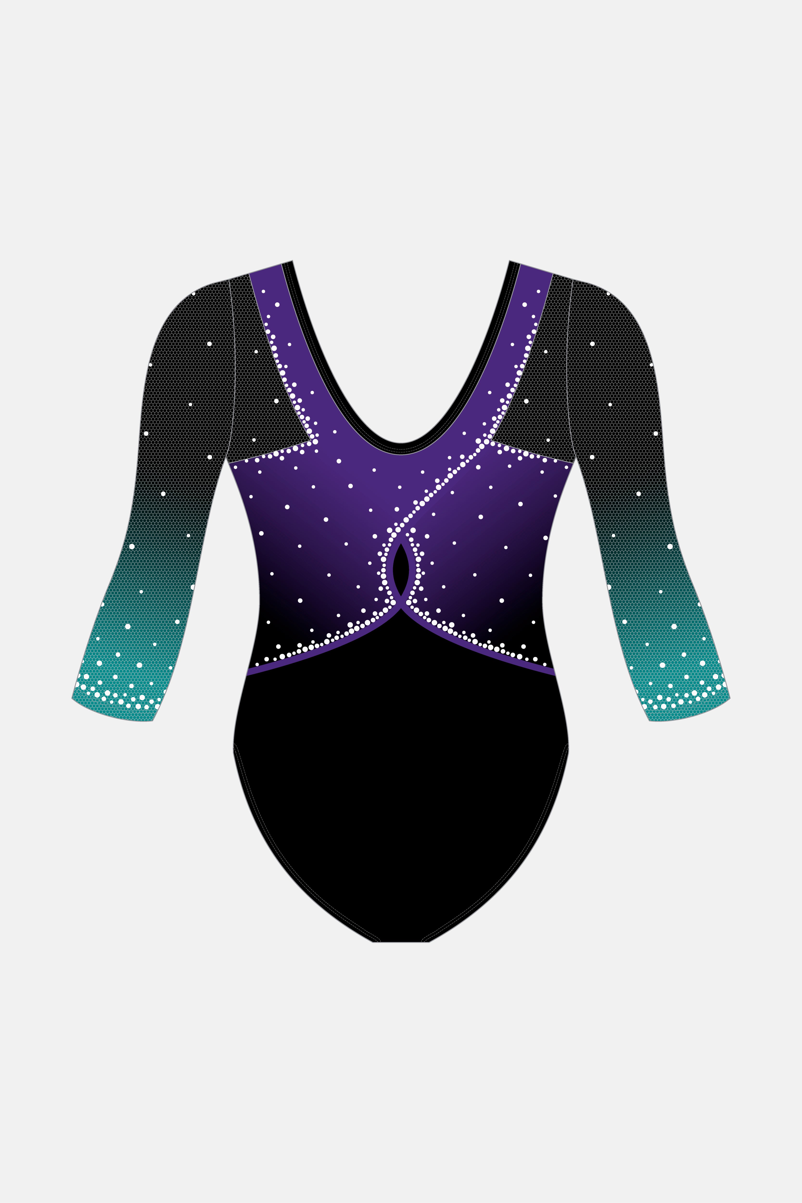 Dynamic Girls SNR 3/4 Sleeve Leotard