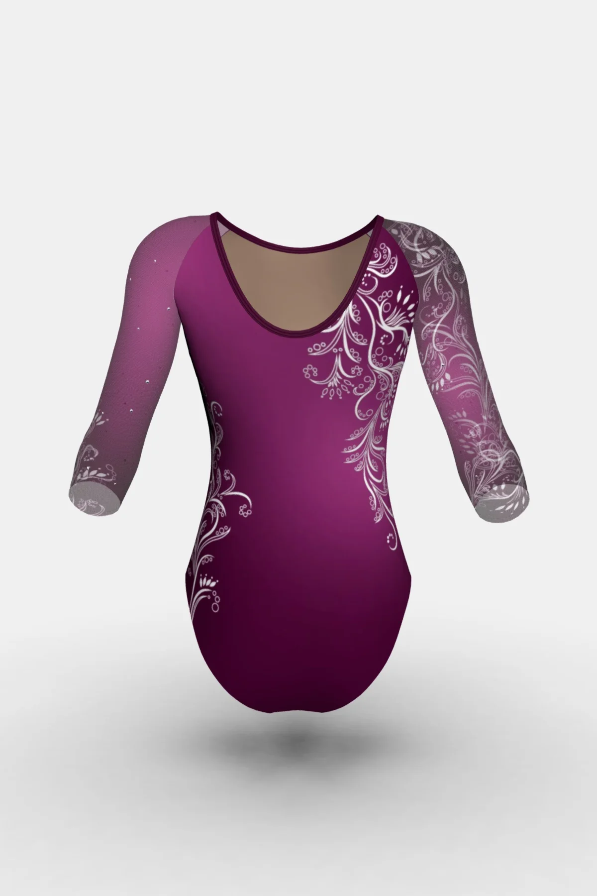 Girls Competition 3/4 Slv Leotard