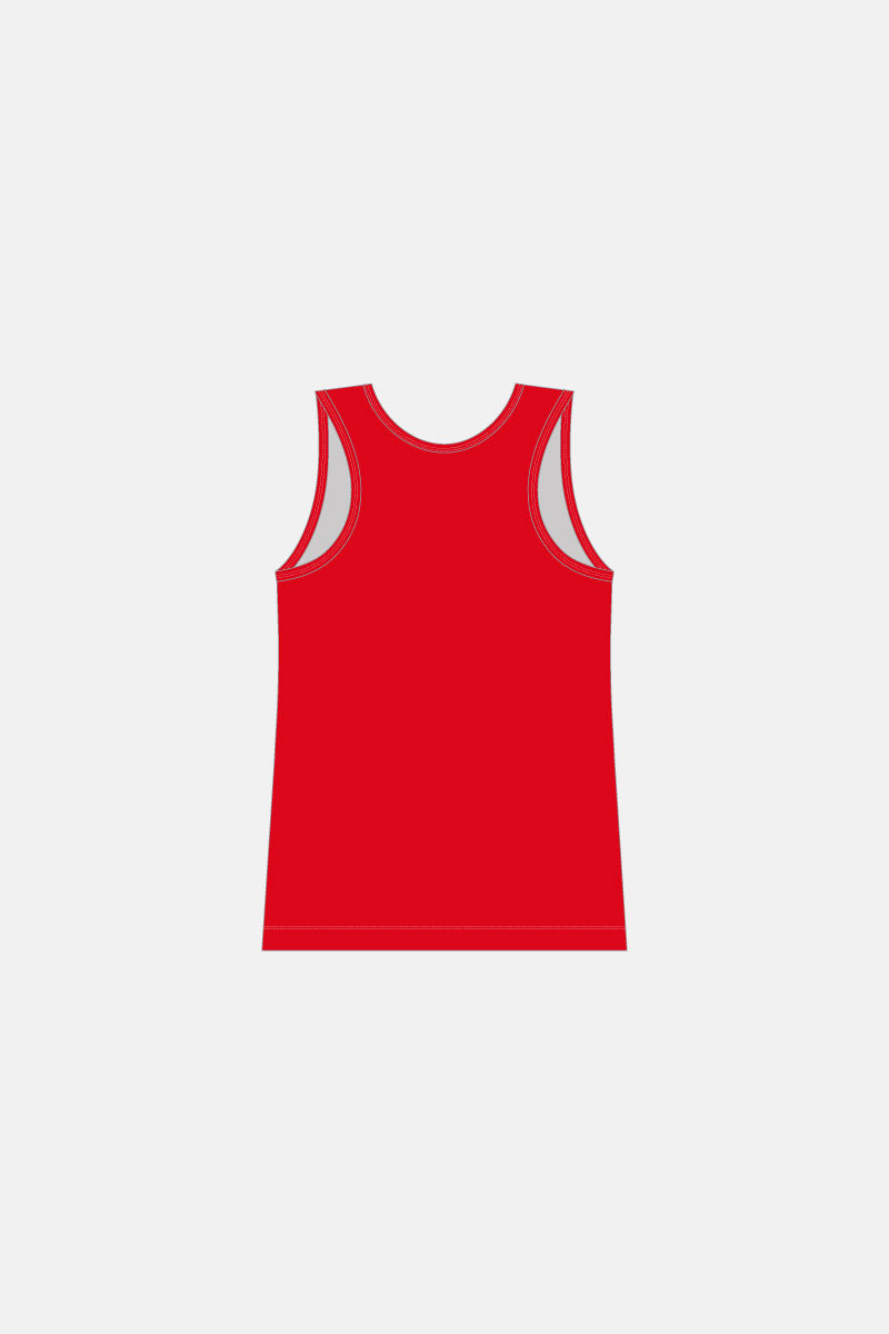 Boys Venetian Red Matt Singlet