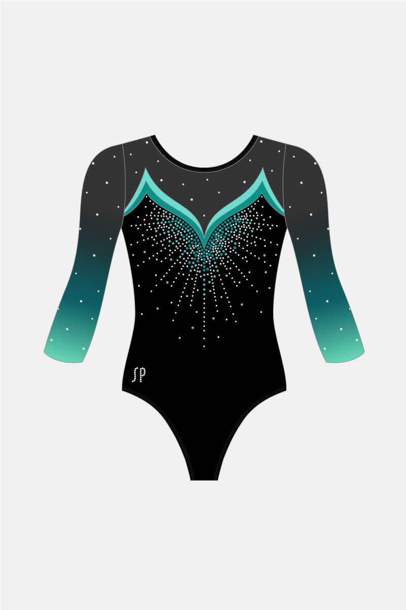 Snr Competition 3/4 Slv Leotard Shelf Bra