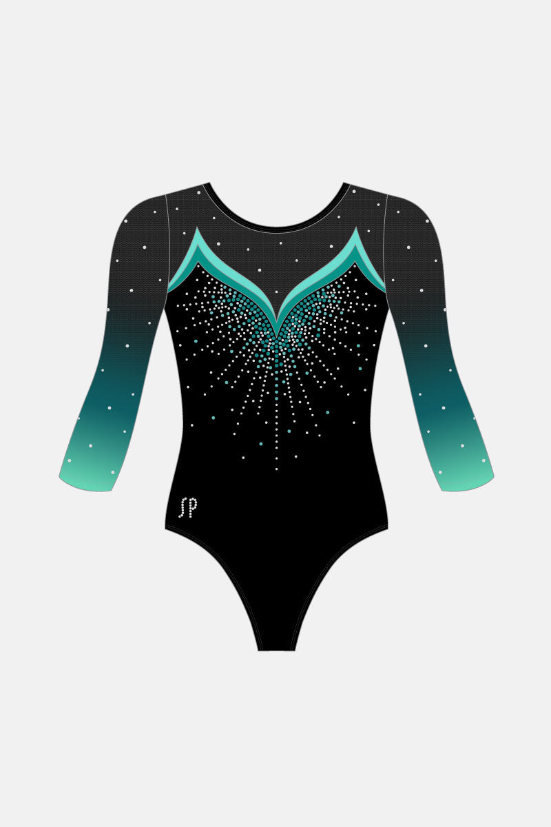 Snr Competition 3/4 Sleeve Leotard Shelf Bra