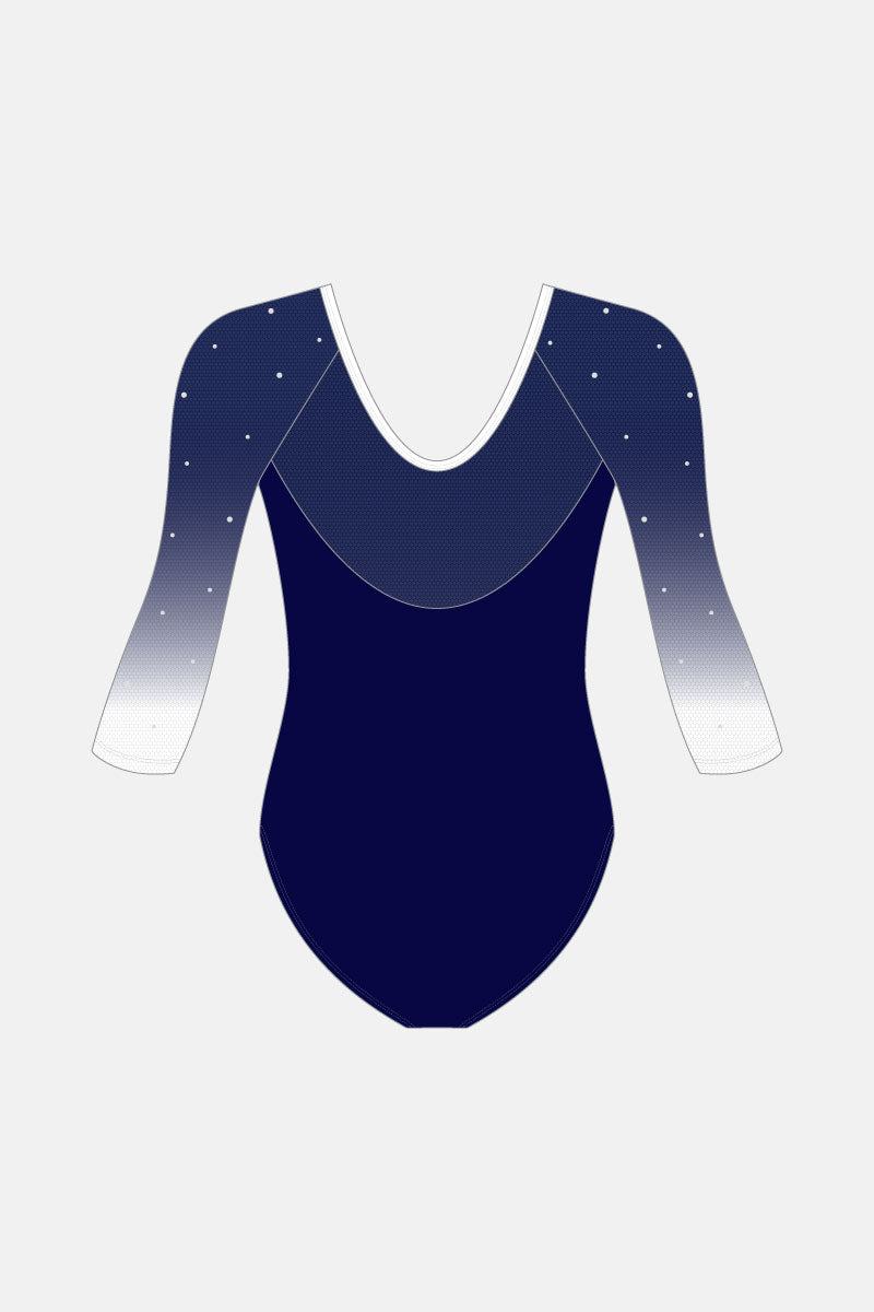 Navy Shayla 3/4 Slv Leotard