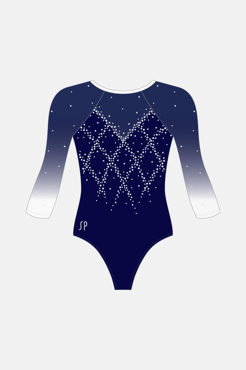 Navy Shayla 3/4 Slv Leotard