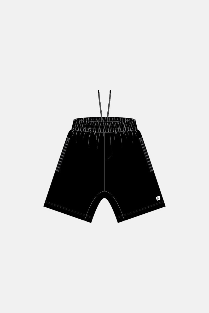 Black Mens Loose Short