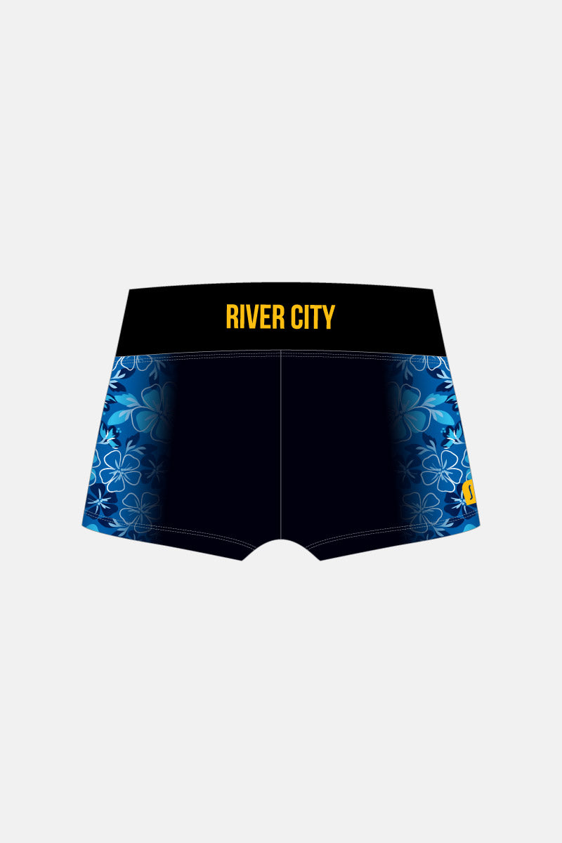Floral Wide Waistband Shorts
