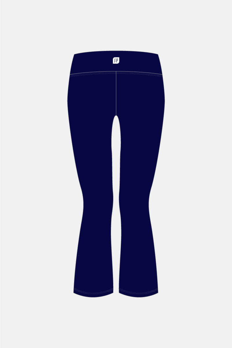 Girls Navy Matt FL Flare Tights