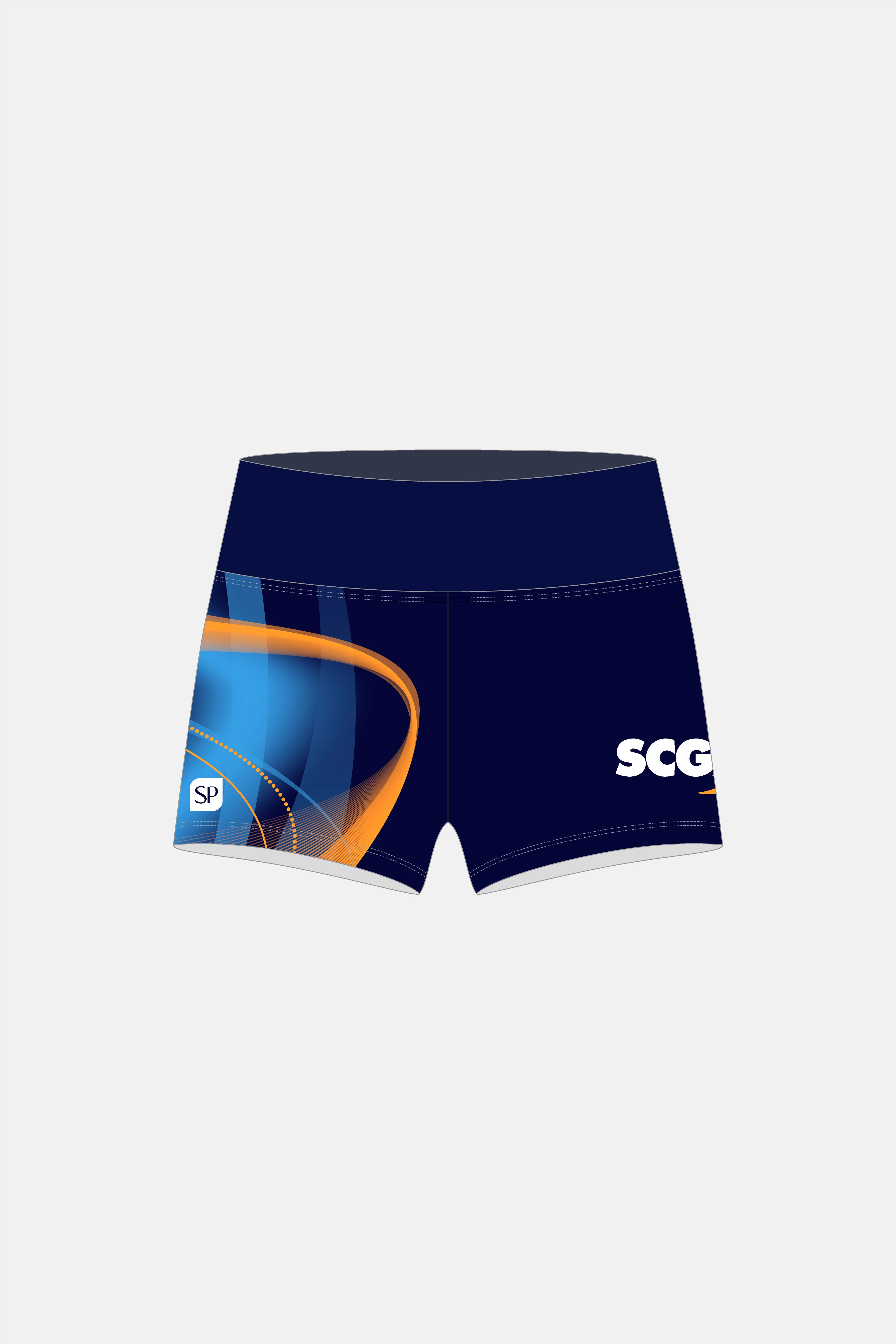 Navy Mesmerised Mid Rise Shorts