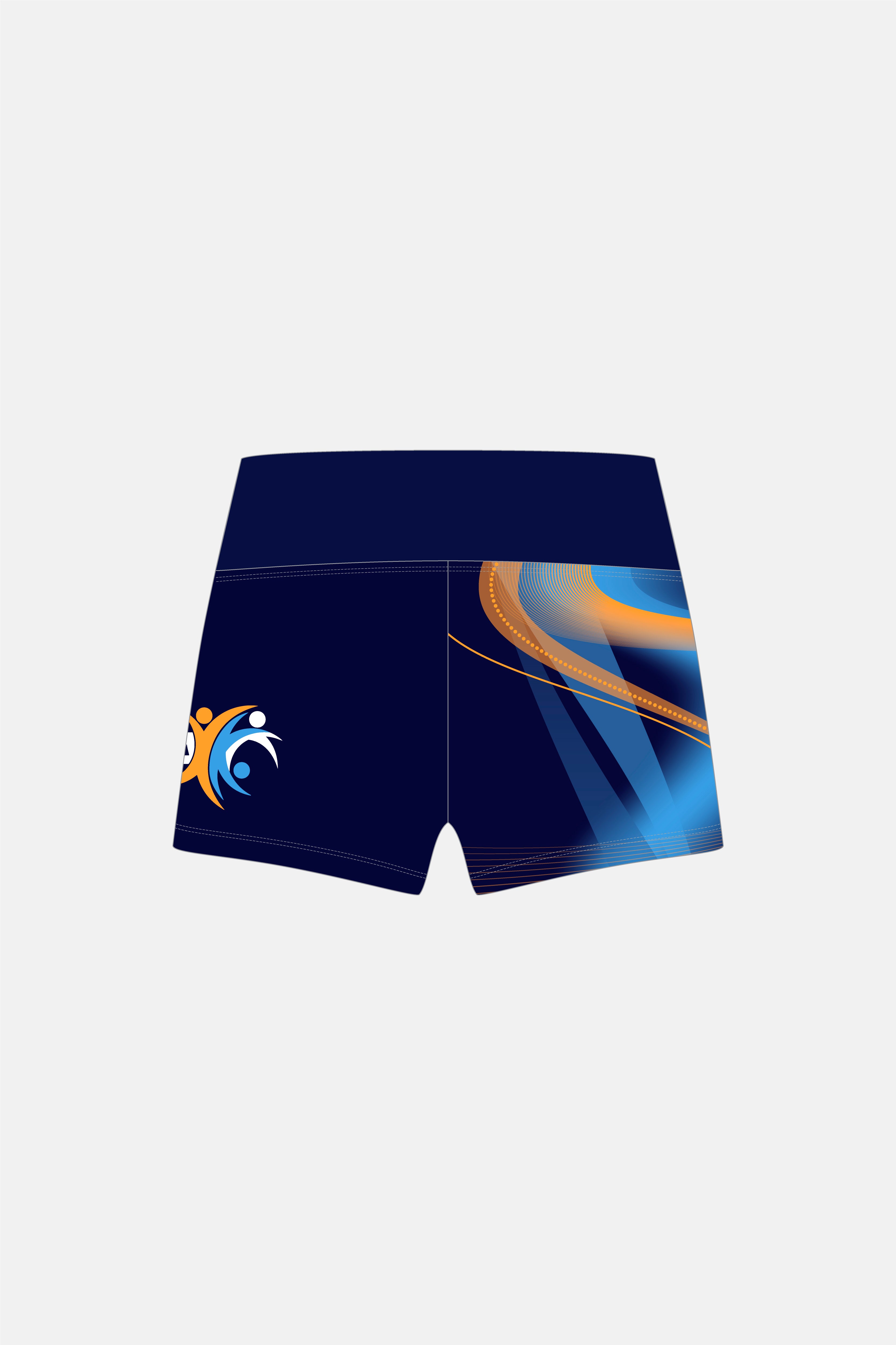 Navy Mesmerised Mid Rise Shorts
