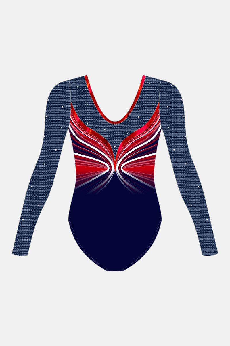 Red Cher LS Leotard