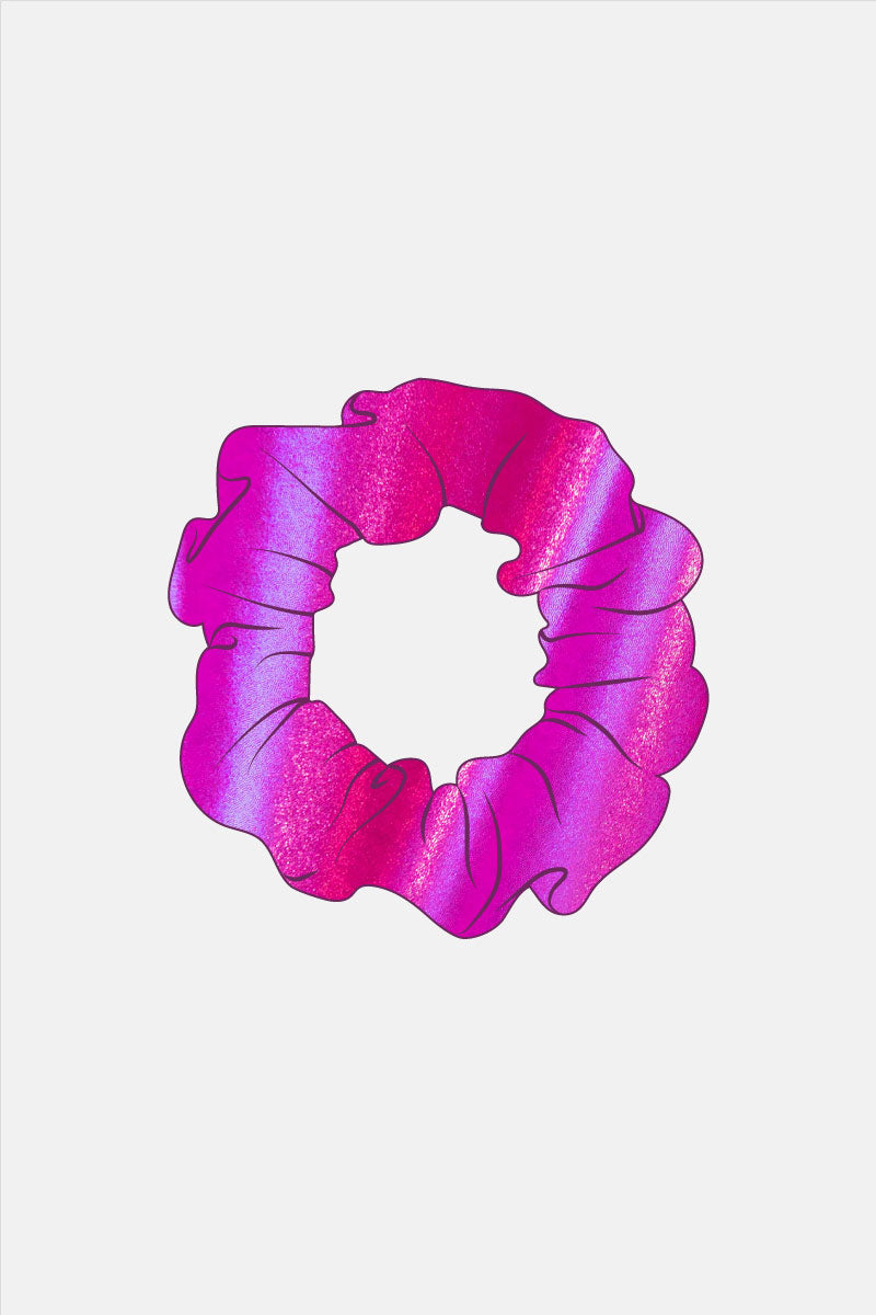 Shocking Pink Mystique Scrunchie