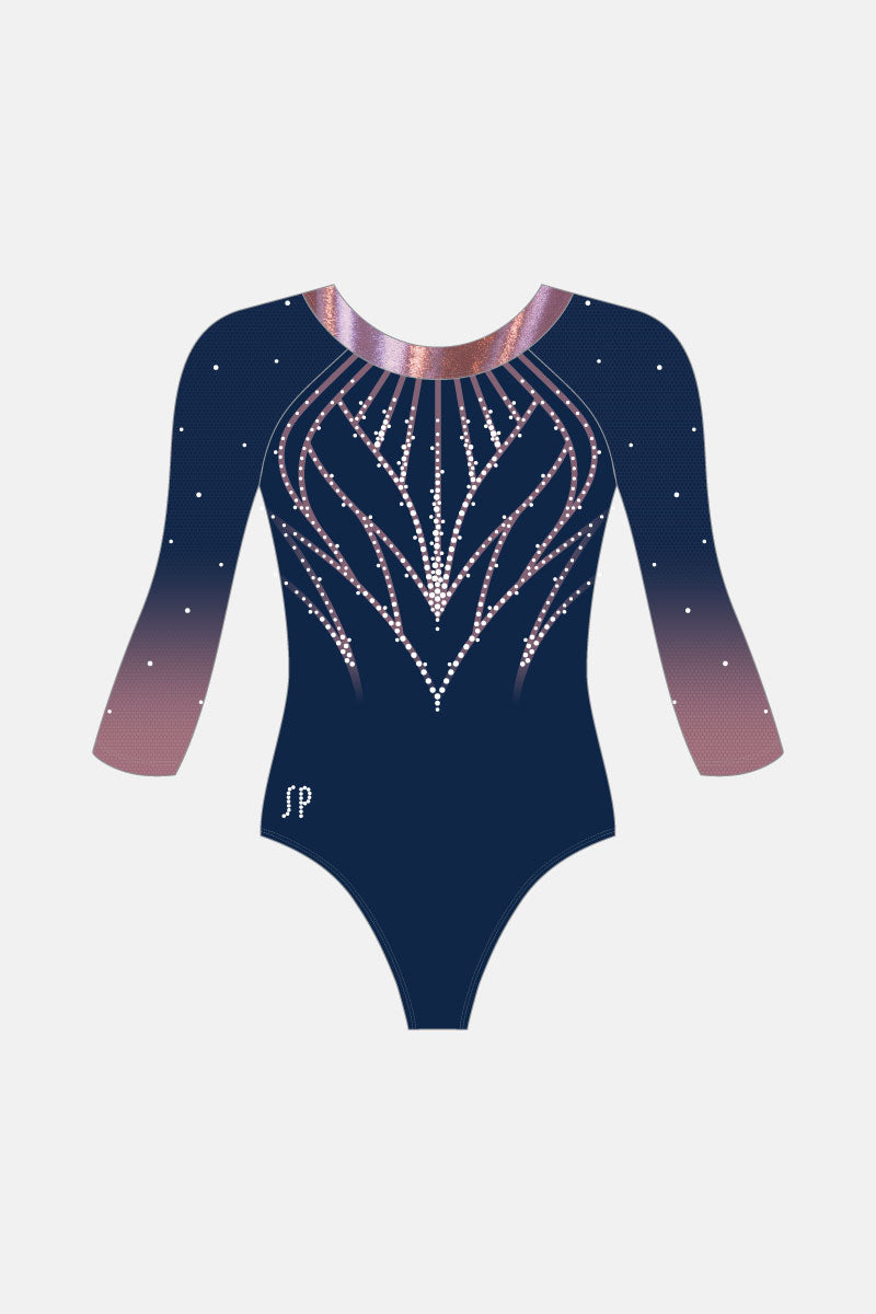 Snr Iris 3/4 Sleeve Leotard Shelf Bra
