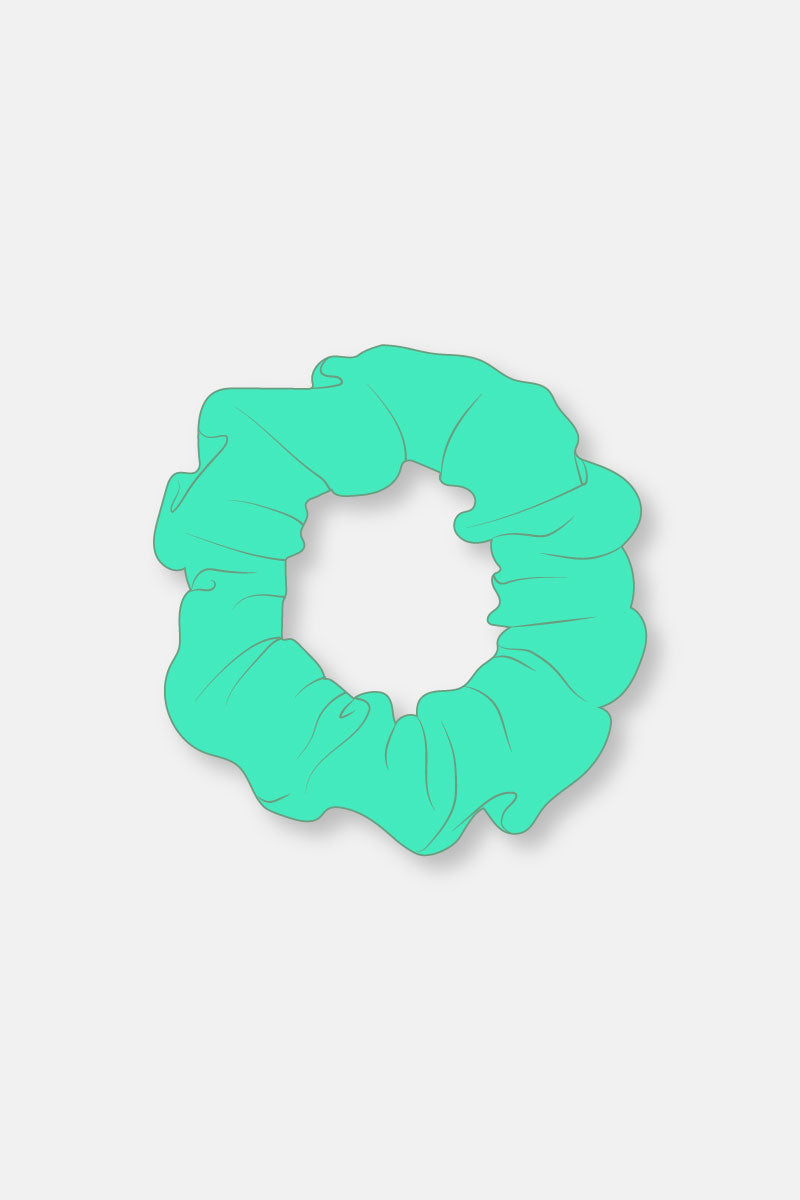 Spring Green Matt Scrunchie