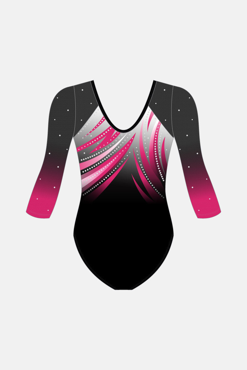 Flame Comp 3/4 Slv Leotard