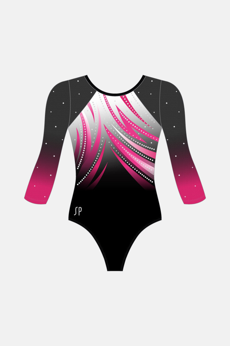 Flame Comp 3/4 Slv Leotard