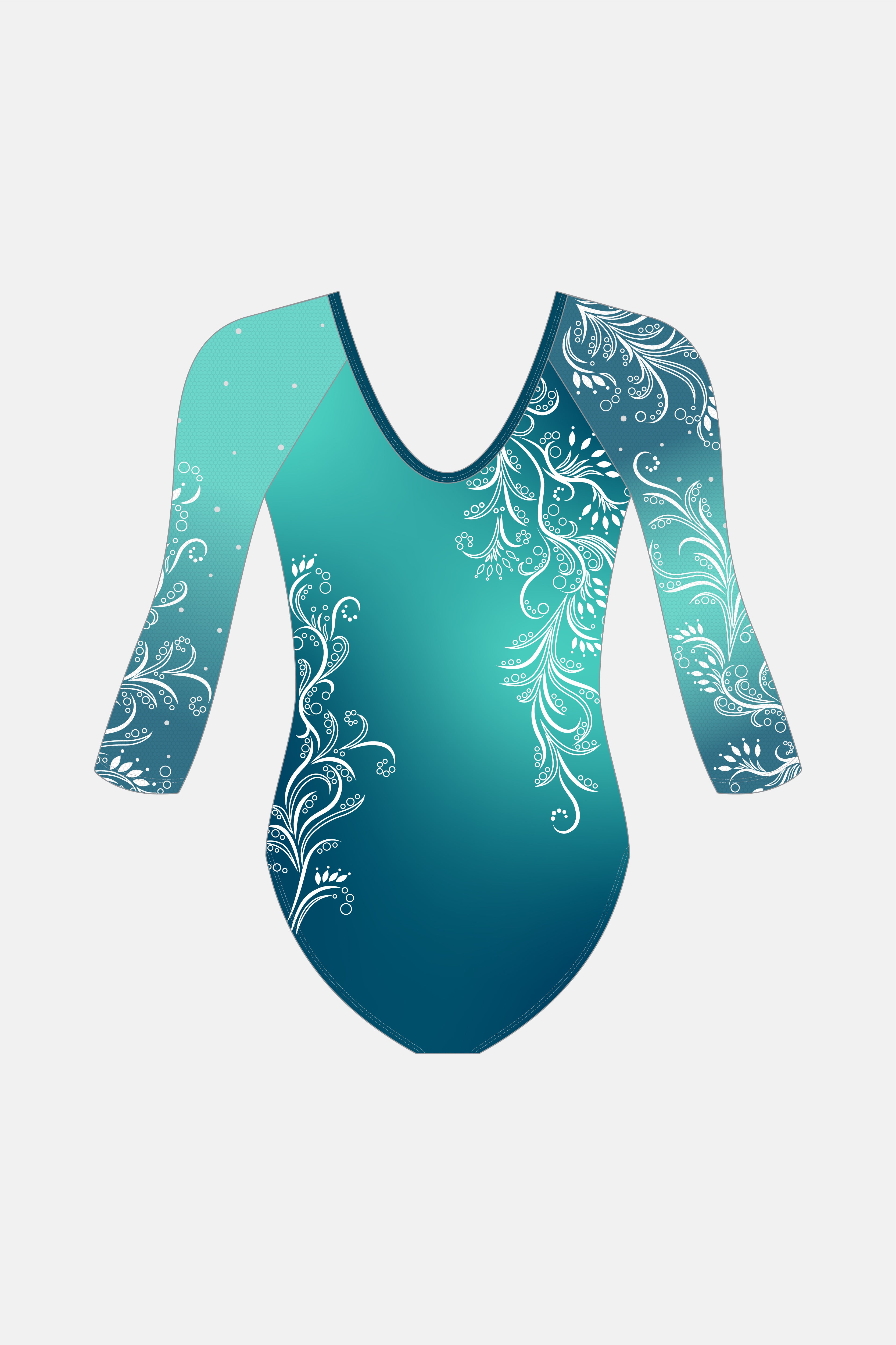 Girls Competition 3/4 Sleeve Leotard