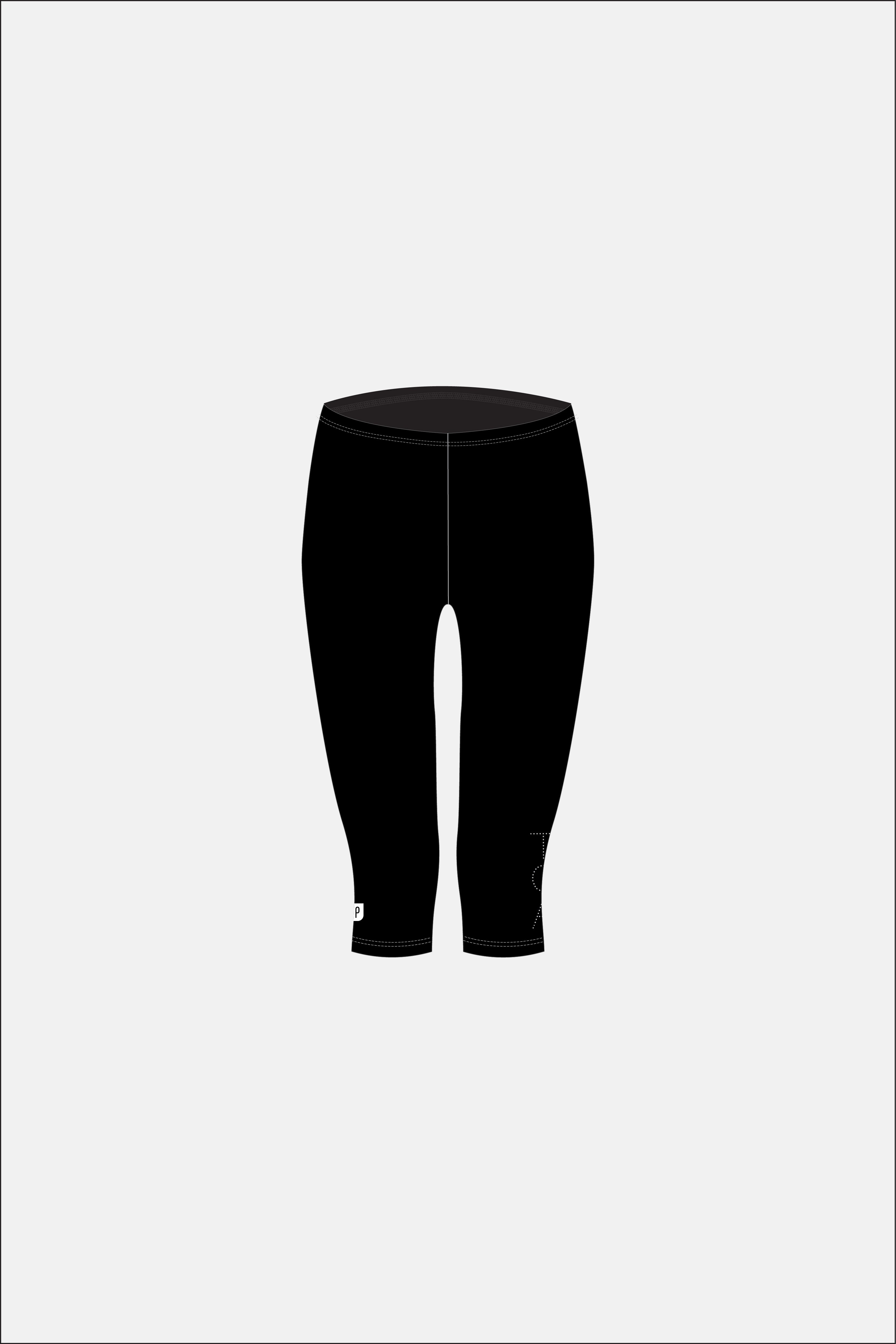 Girls 3/4 Tight - Thin Waist Band