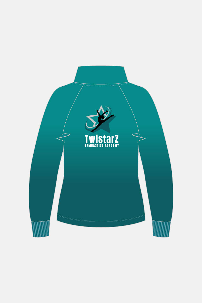 Women's Teal Ombre Jacket Adult