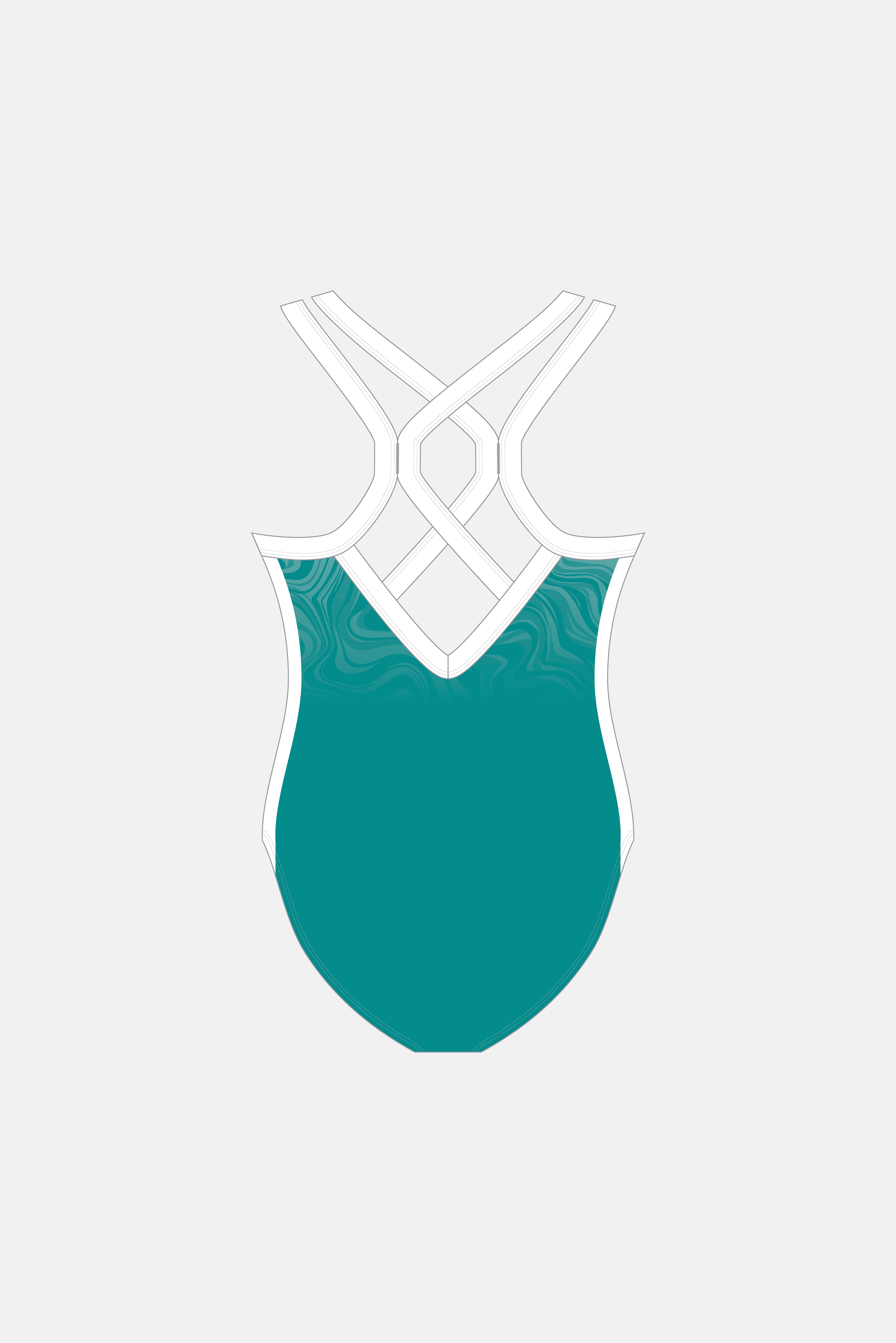 Teal Ripple SLS Leotard