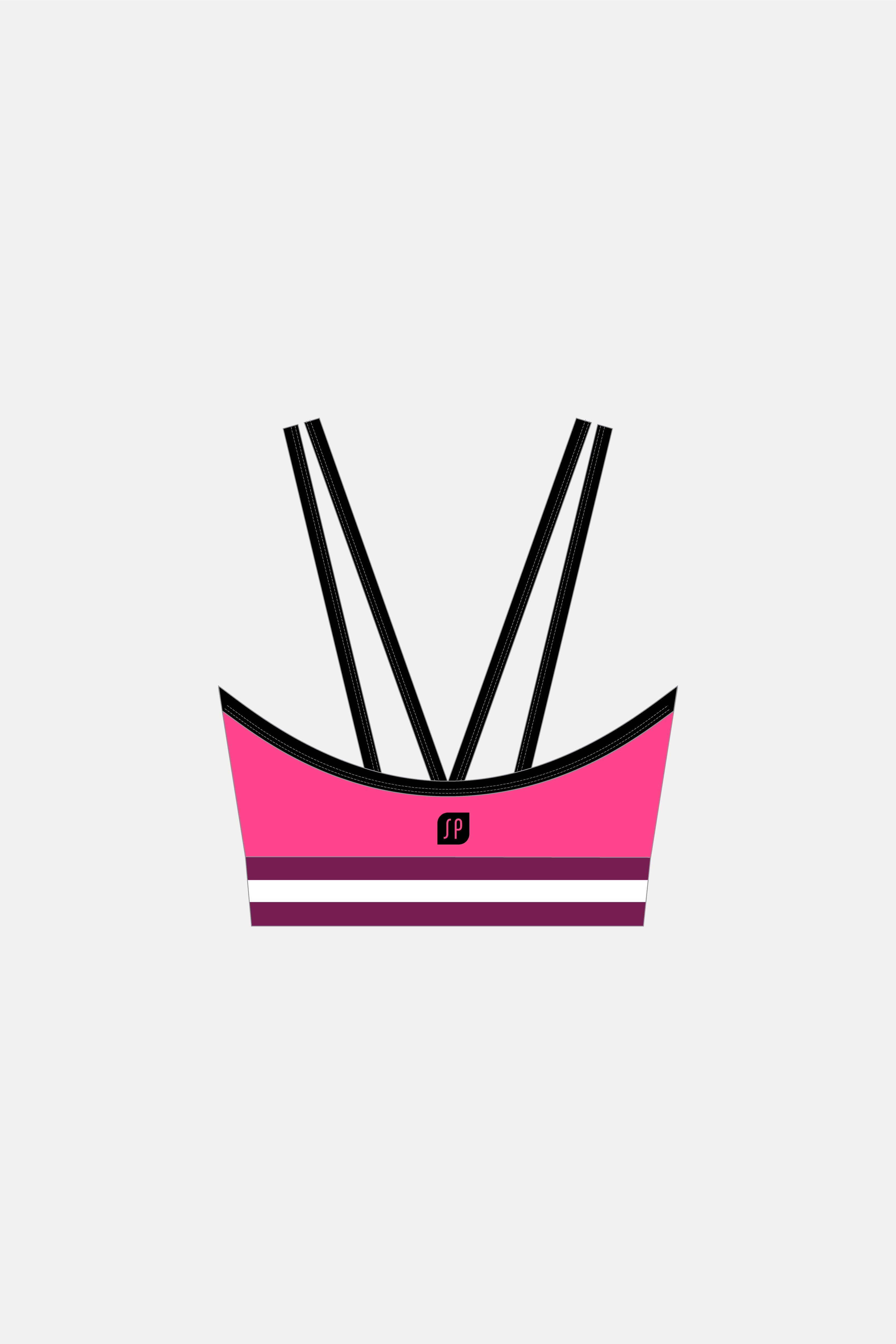 Neon Coral Olympiad Crop Top