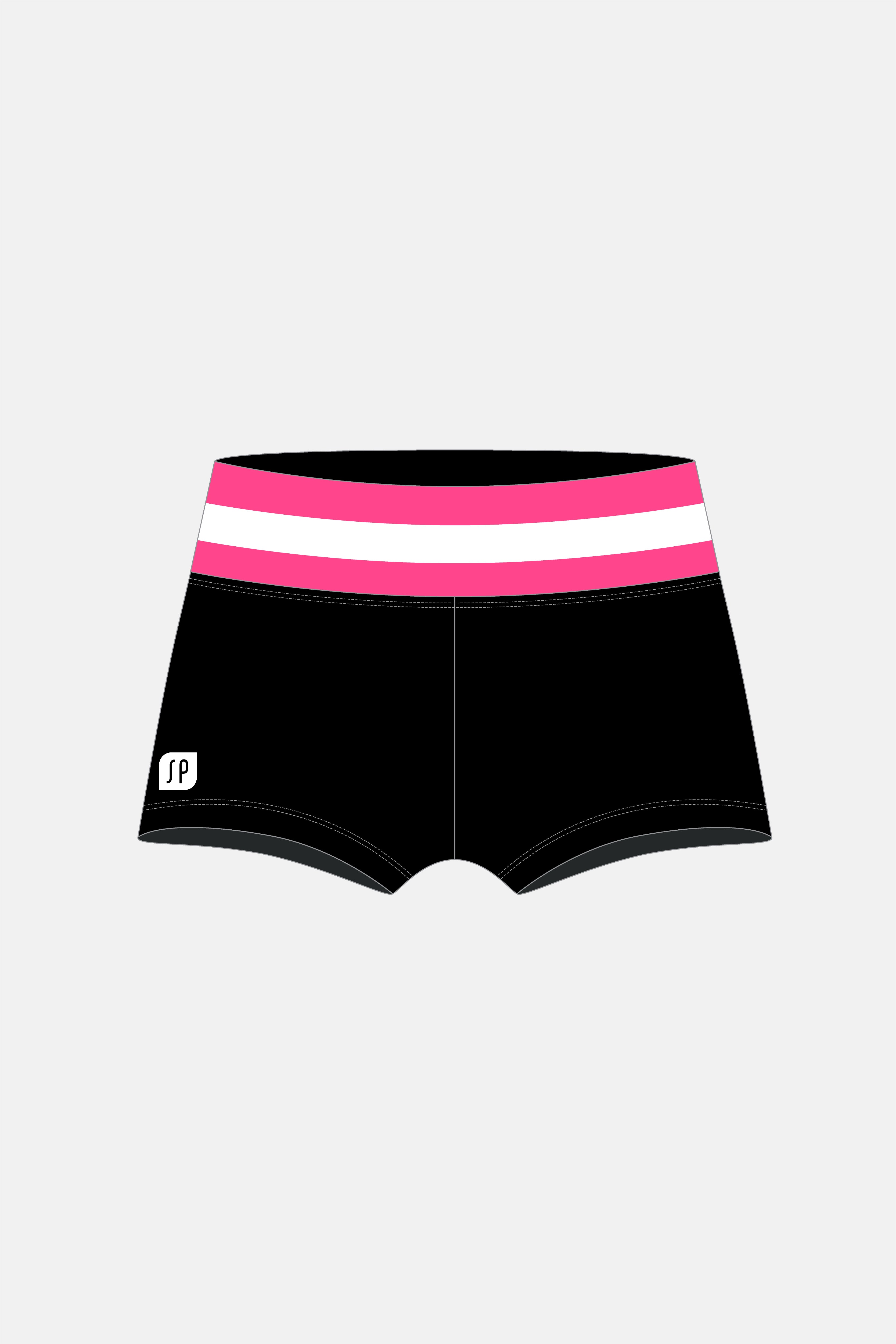 Neon Coral Olympiad Shorts