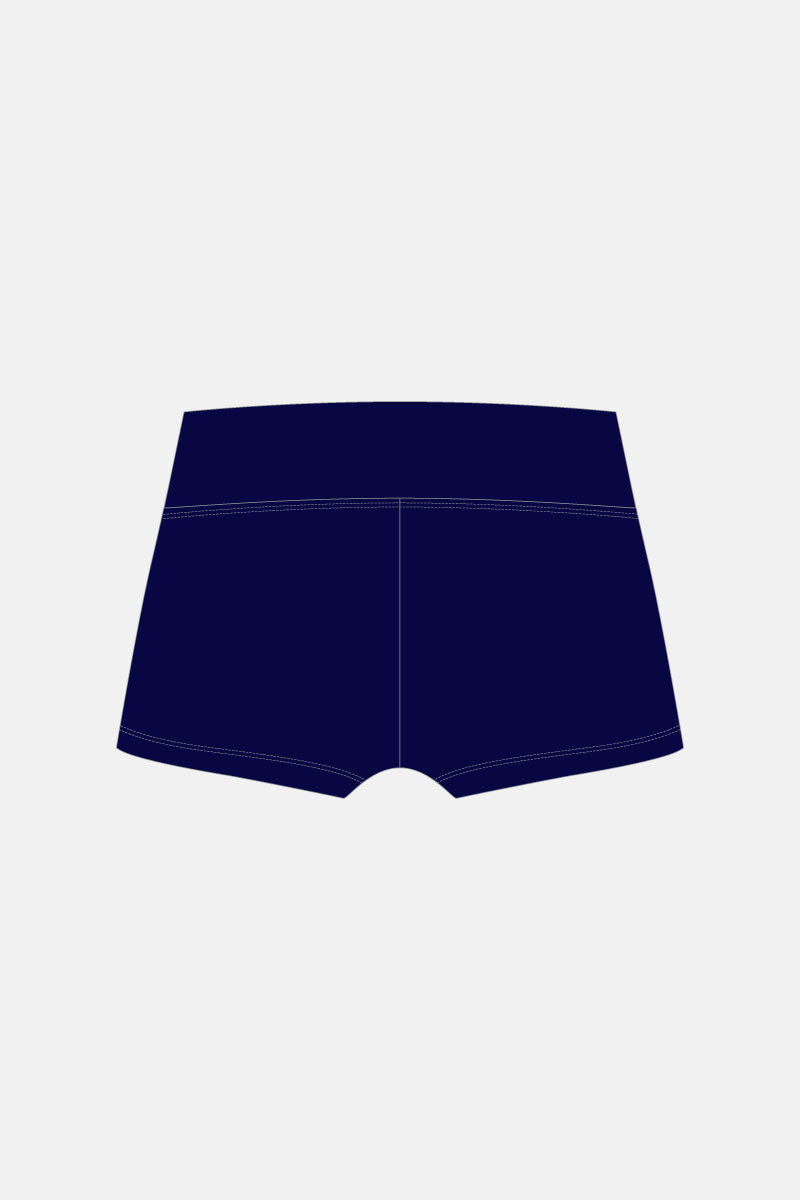 Navy Wide Waistband Shorts
