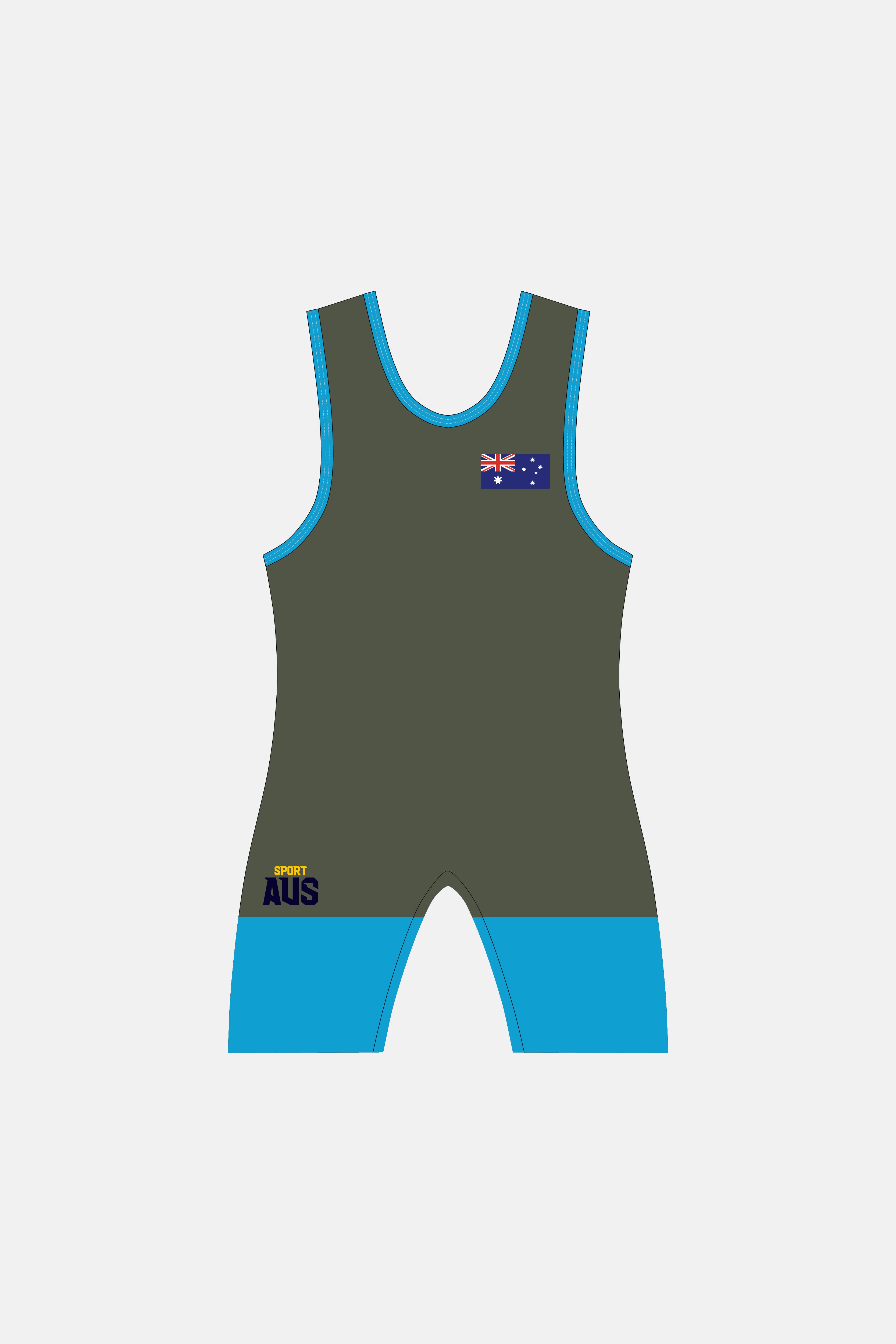 Womens Khaki Wrestling Suit