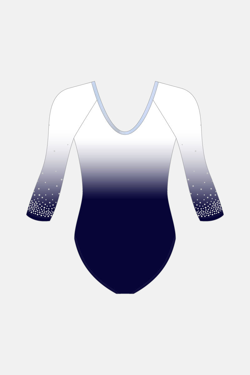 Navy Ombre Kelli 3/4 Slv Leotard