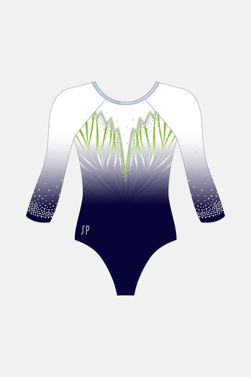 Navy Ombre Kelli 3/4 Slv Leotard