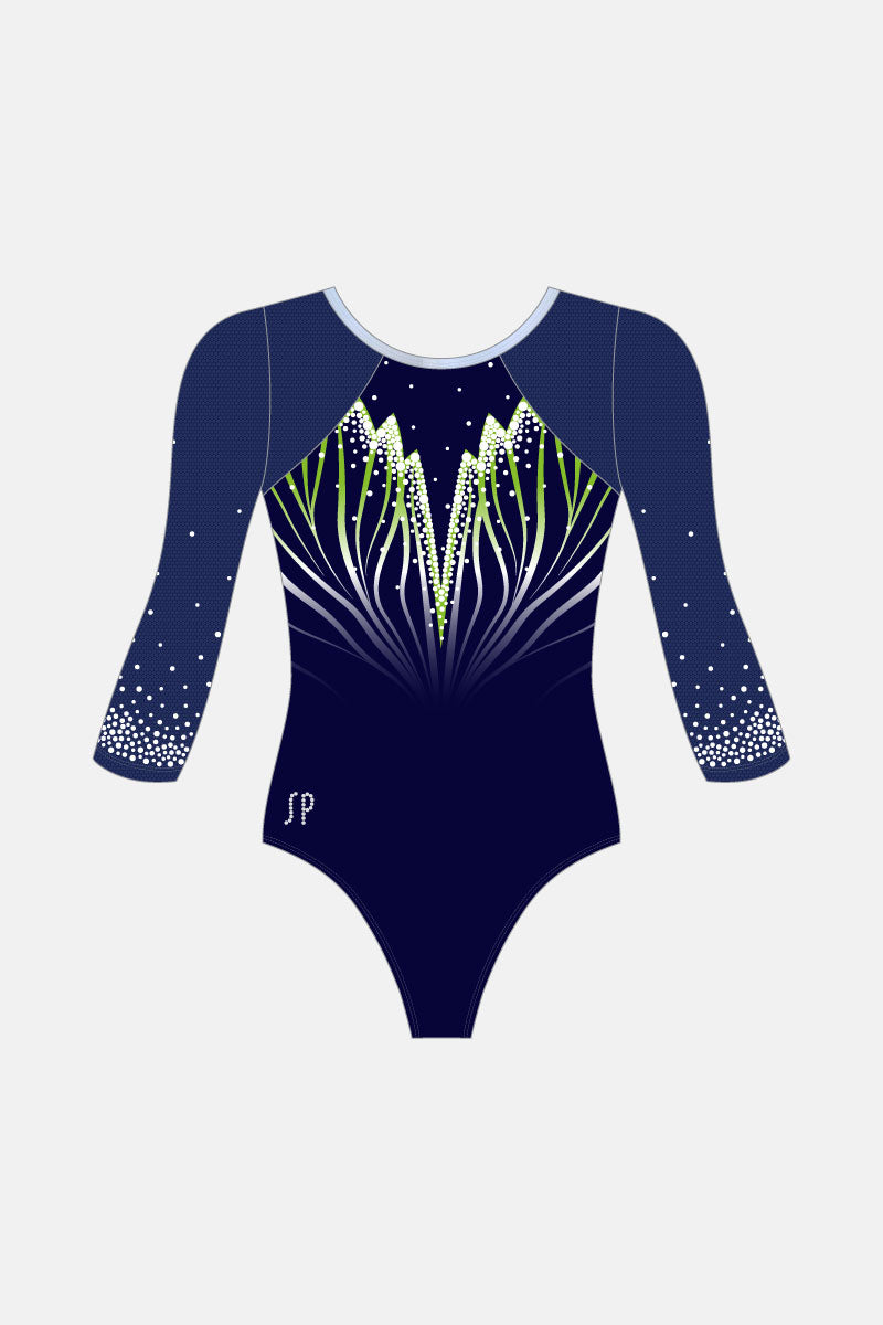 Girls Snr Kelli 3/4 Slv Leotard