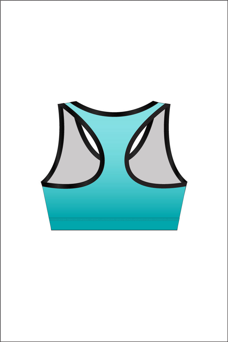 Teal Binded Crop Top