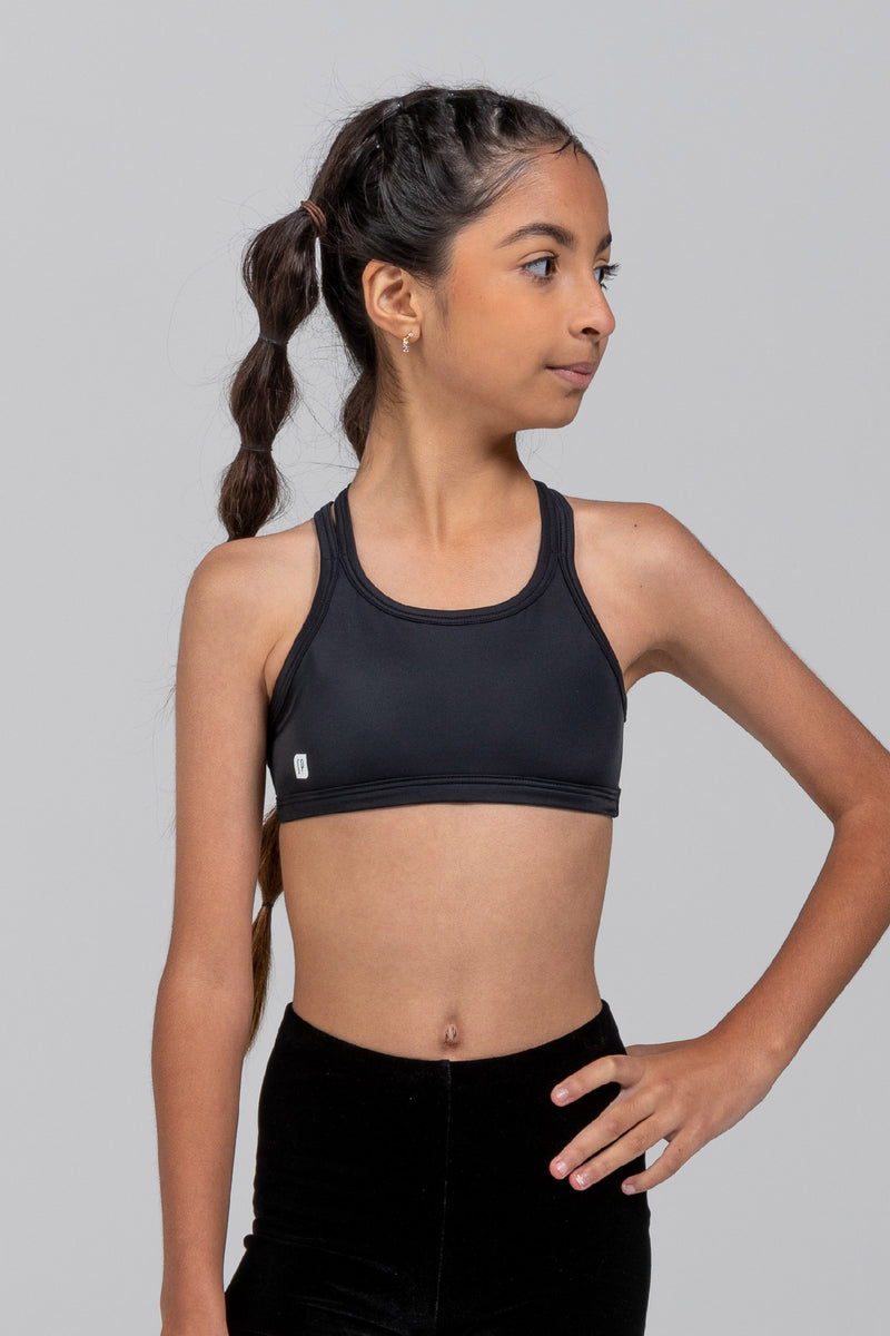 Angelica Crop Top - Black