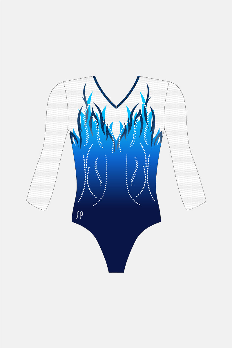 Girls Higher Levels Leotard - Austrian Crystals