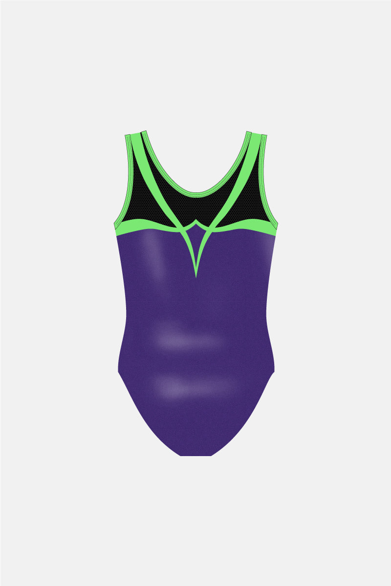 Girls Lucy Sleeveless Leotard - Sequin Motifs