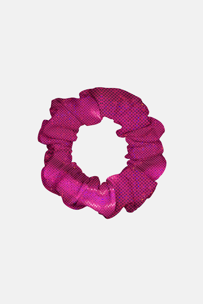 Hot Pink Shattered Mystique Scrunchie