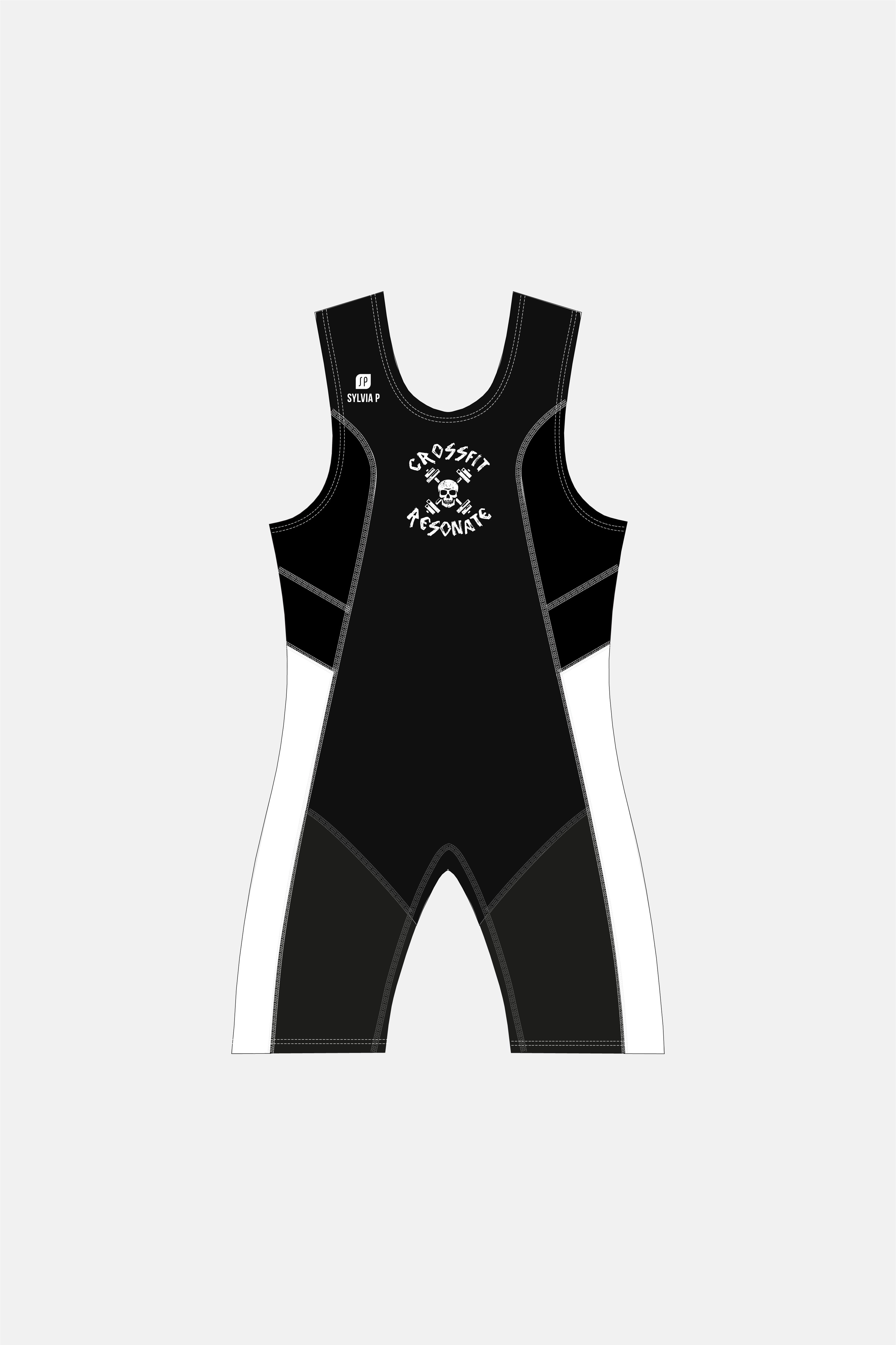 Mens Black and White Nyx Olysuit