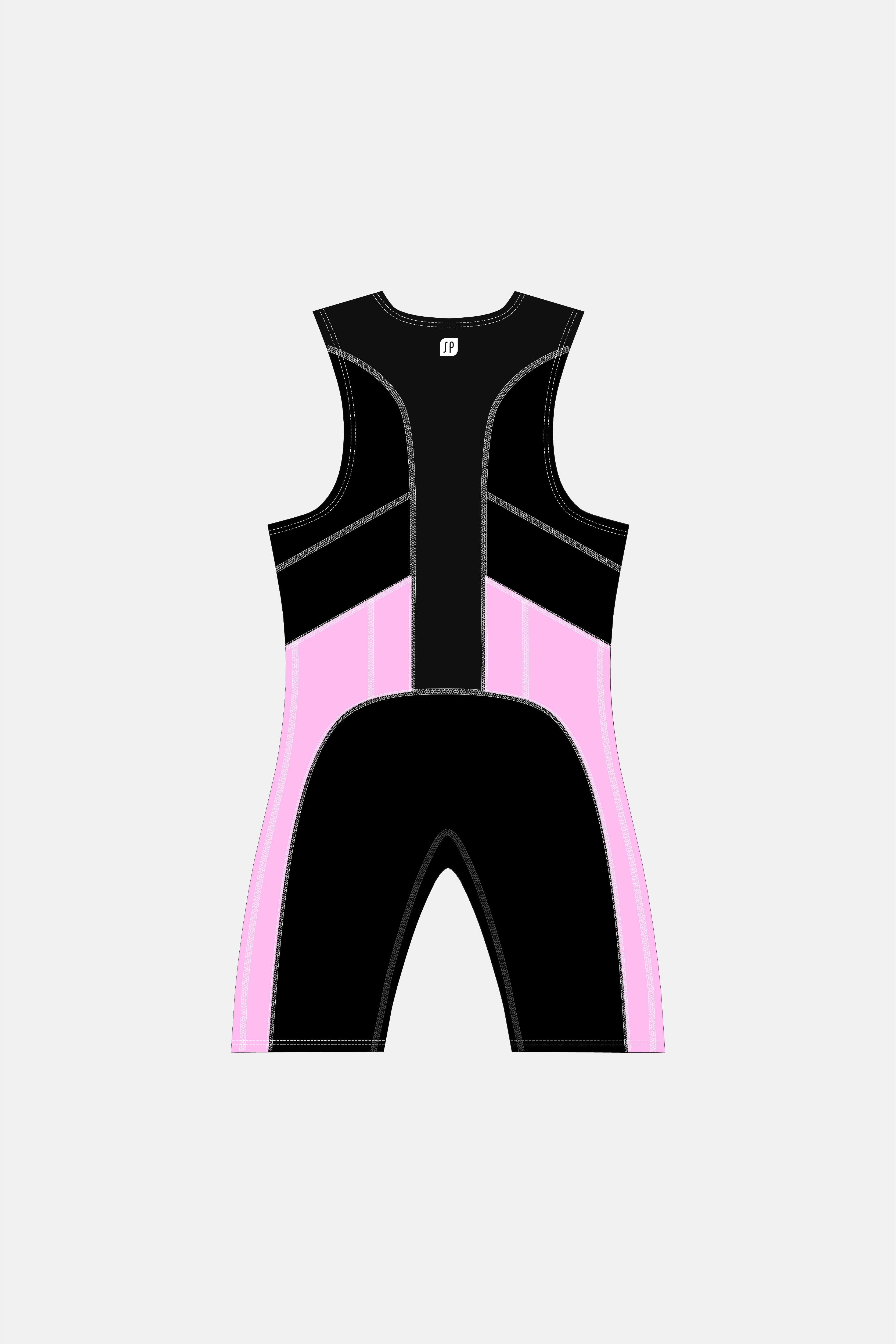 Womens Pink and Black Nyx Olysuit