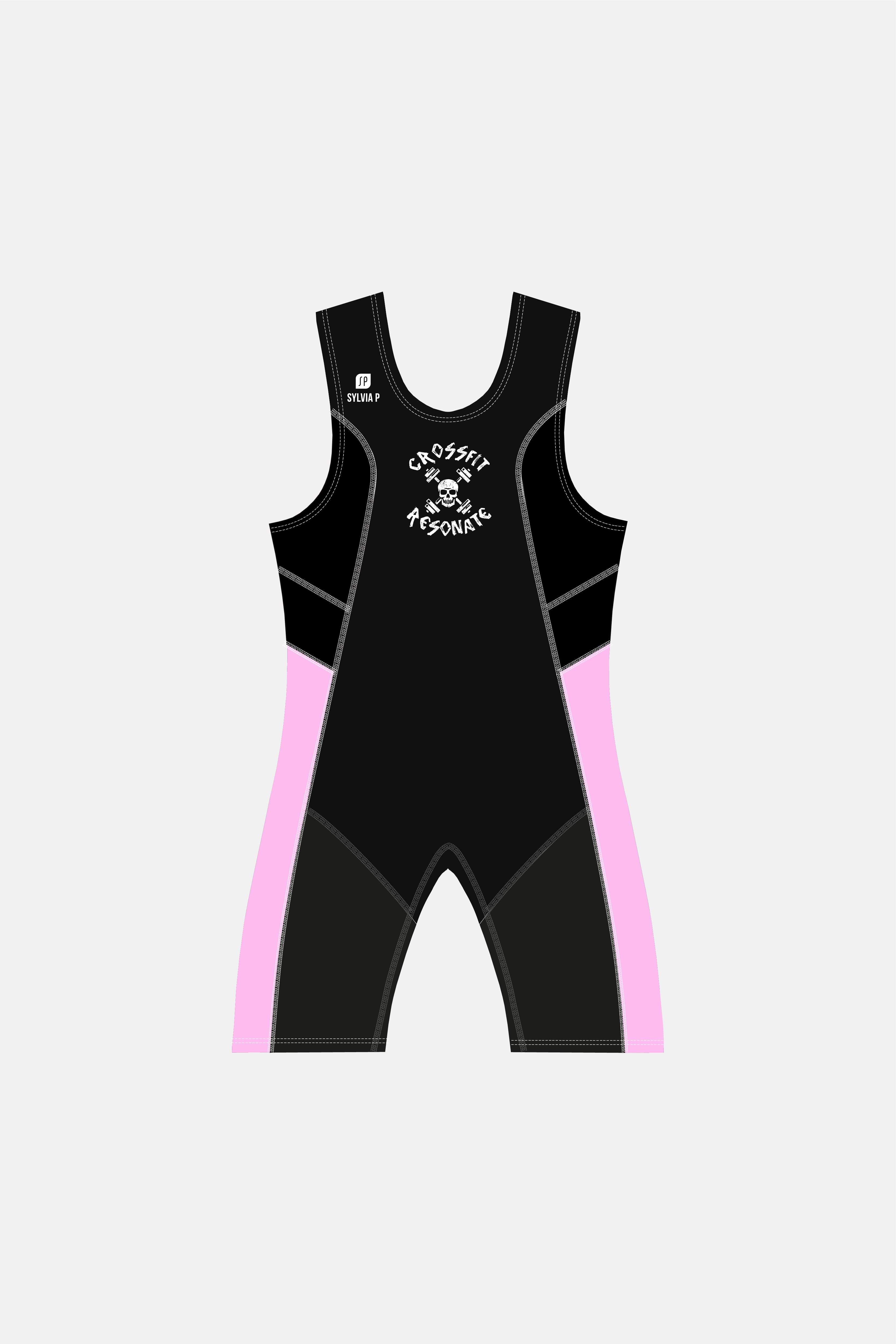 Womens Pink and Black Nyx Olysuit