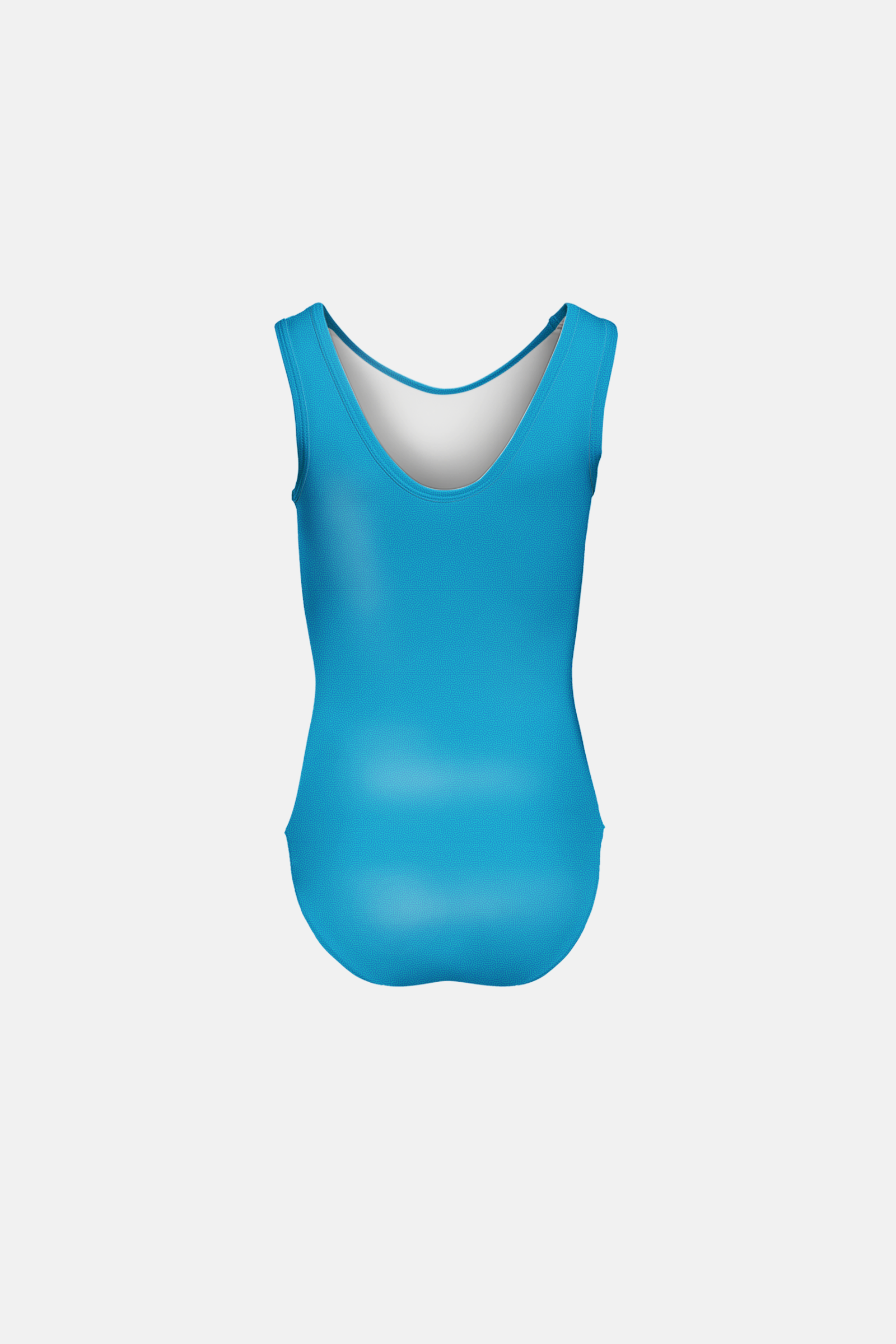 Girls Aqua Sleeveless Leotard