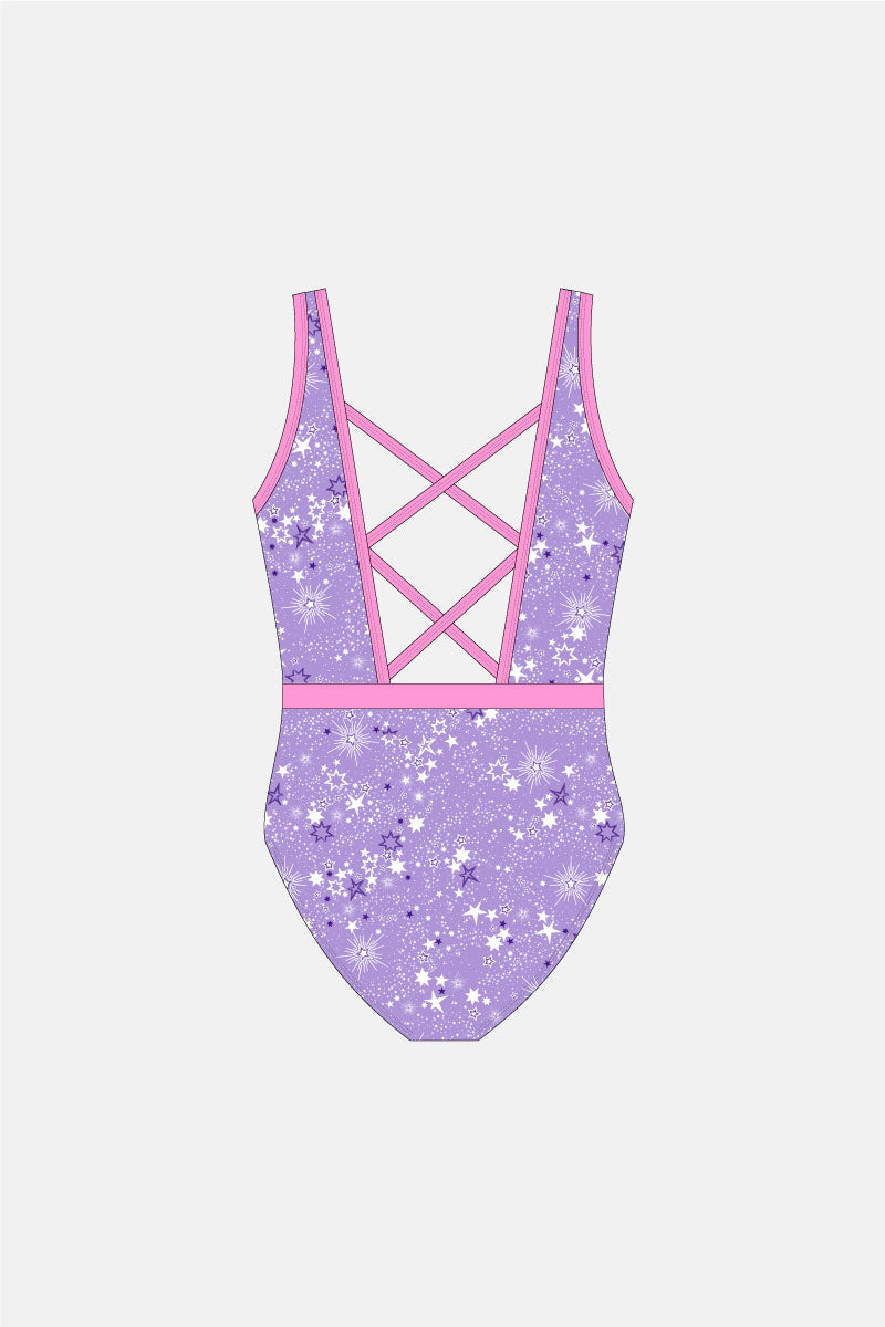 Shooting Stars Sleeveless Leotard