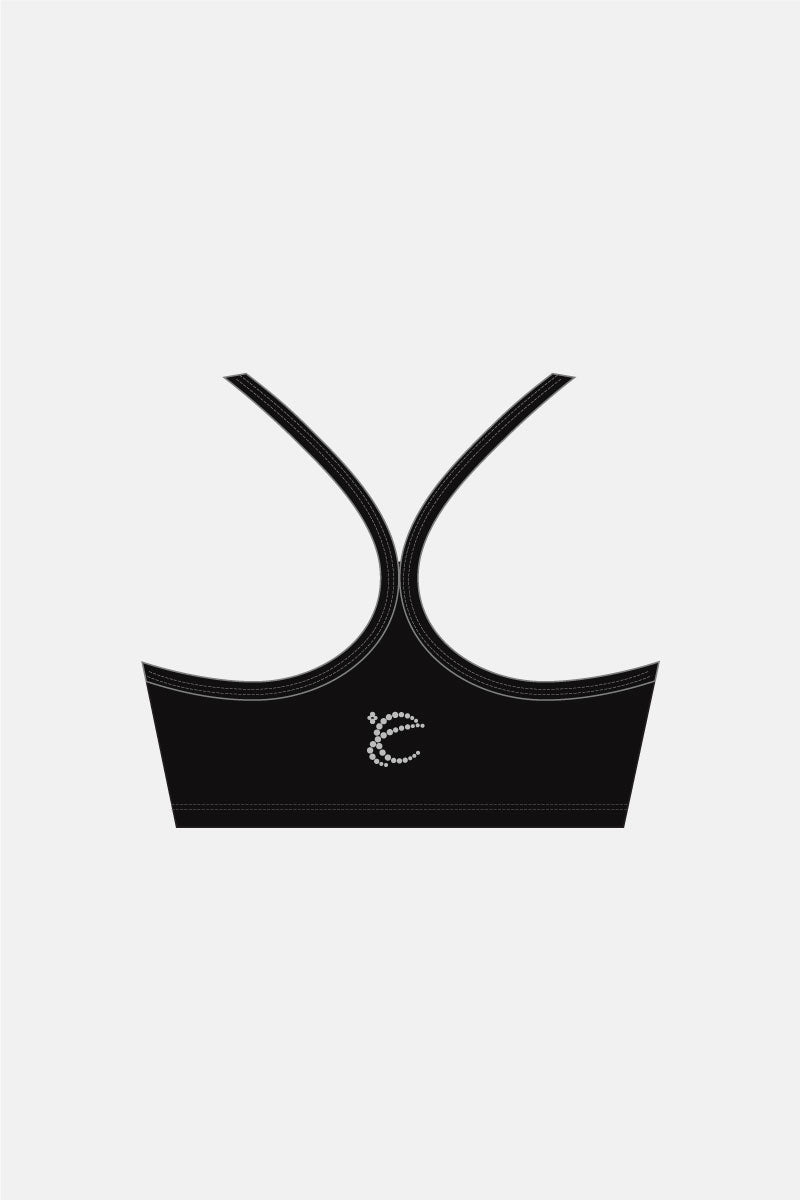 Black Matt Crop Top